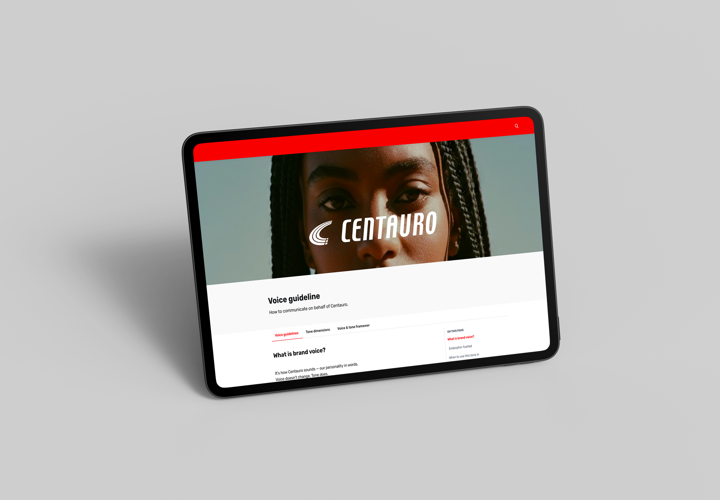 Designing a Content Design System for Centauro
