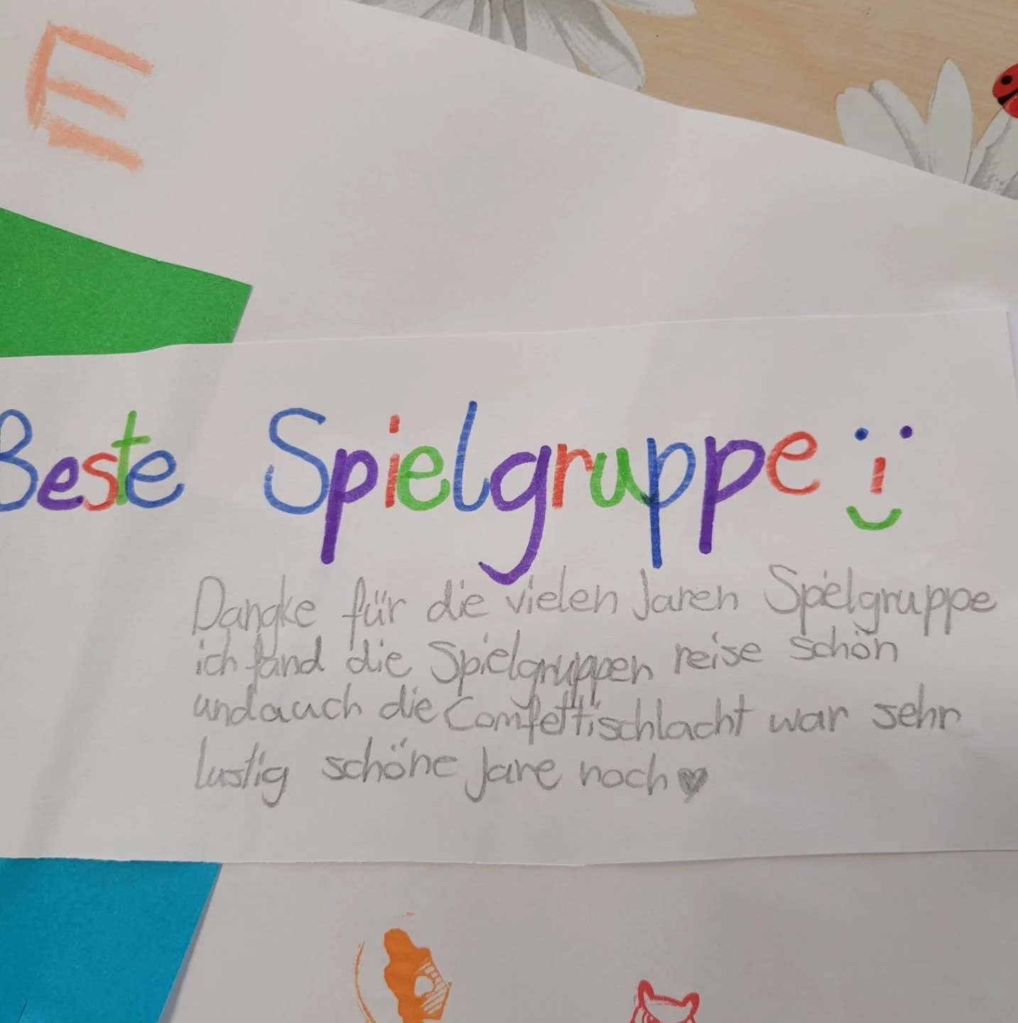 Der wertvollste Lohn den man bekommen kann! Danke! 

#spiel #dank #lohn #spielgruppe