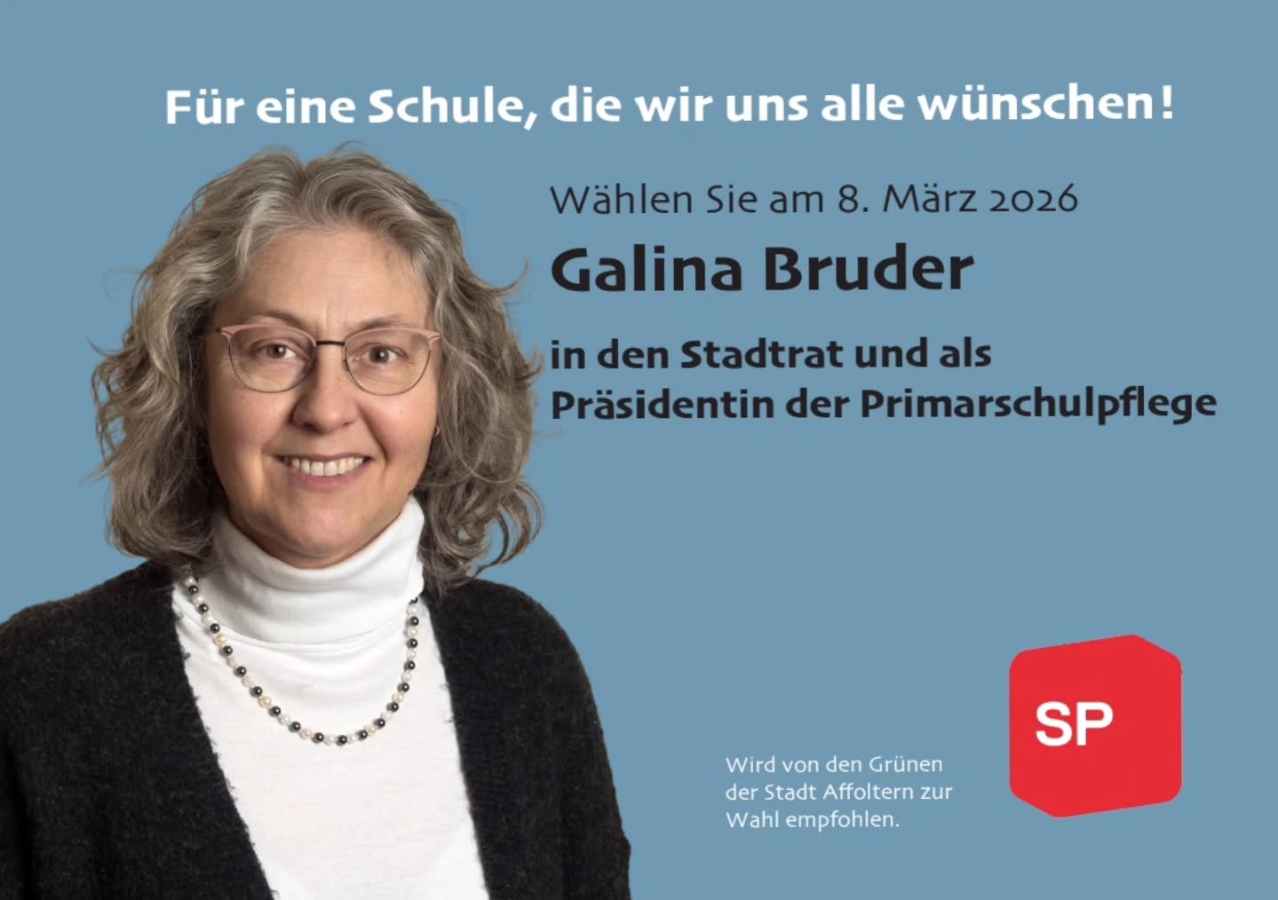 Kommunalen Wahlen, 8. M&auml;rz 2026!
Noch nicht gew&auml;hlt! Jetzt den Stimmzettel ausf&uuml;llen und absenden! 
Danke, dass du mir deine Stimme gibst!