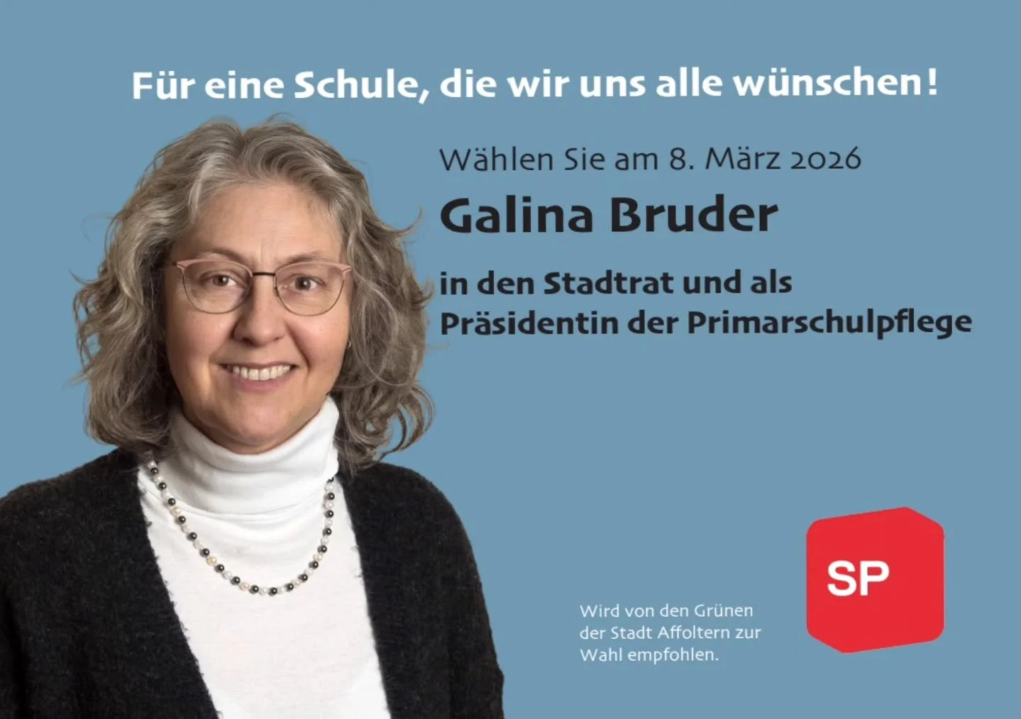 Kommunalen Wahlen, 8. M&auml;rz 2026!
Noch nicht gew&auml;hlt! Jetzt den Stimmzettel ausf&uuml;llen und absenden! 
Danke, dass du mir deine Stimme gibst!