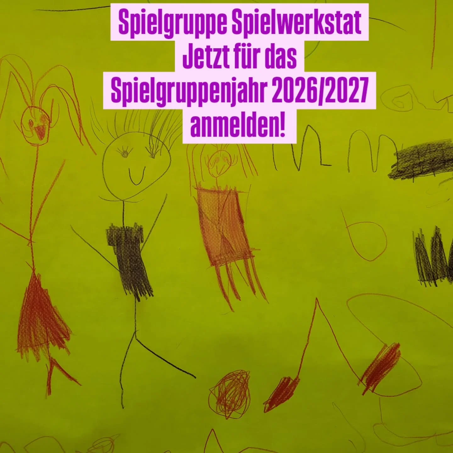 Die Anmeldefrist l&auml;uft am 30. Mai ab. Melden Sie jetzt Ihr Kind f&uuml;r das Spielgruppenjahr 2026/2027 an. 
Wir freuen uns auf Ihre Anfrage!