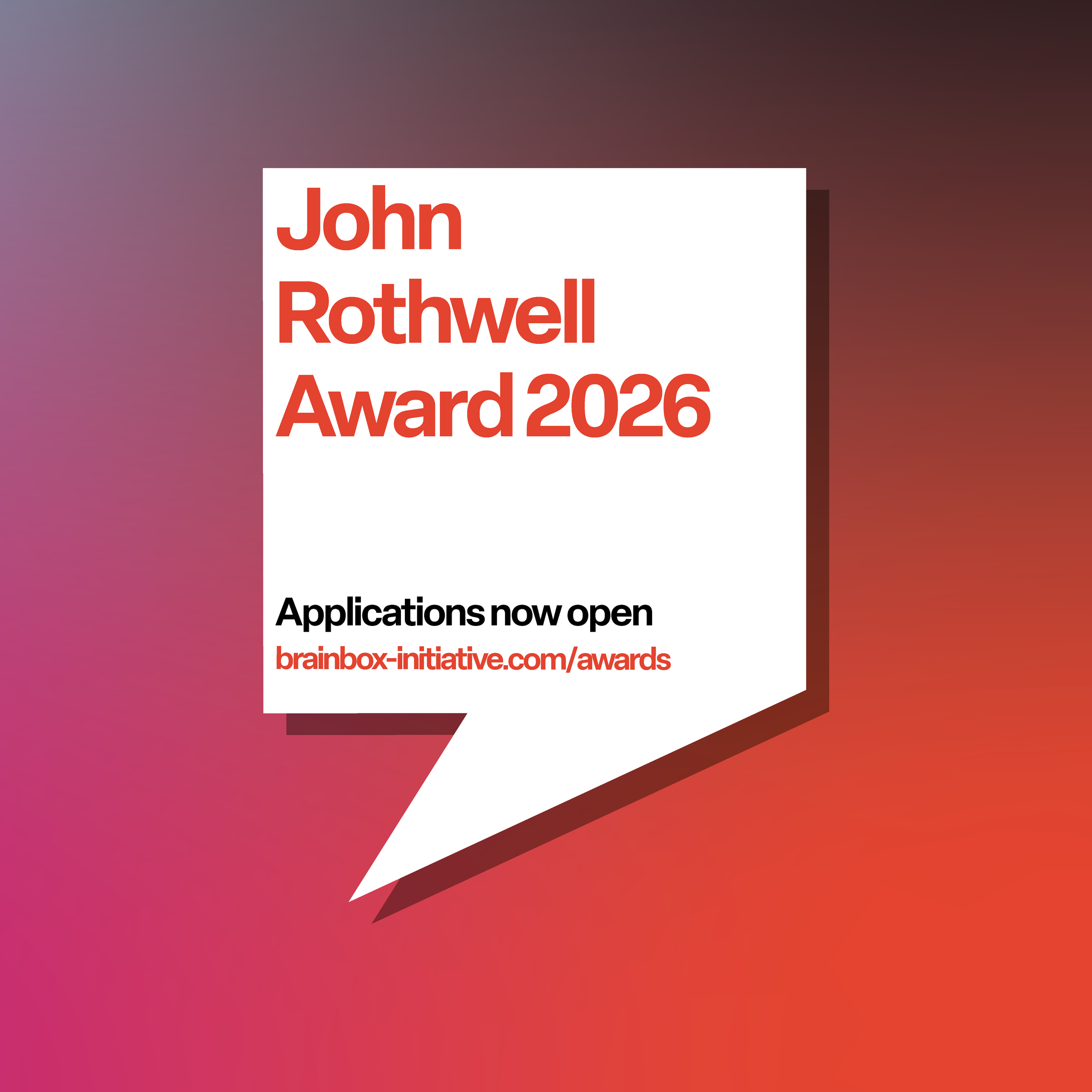 John Rothwell Award 2026