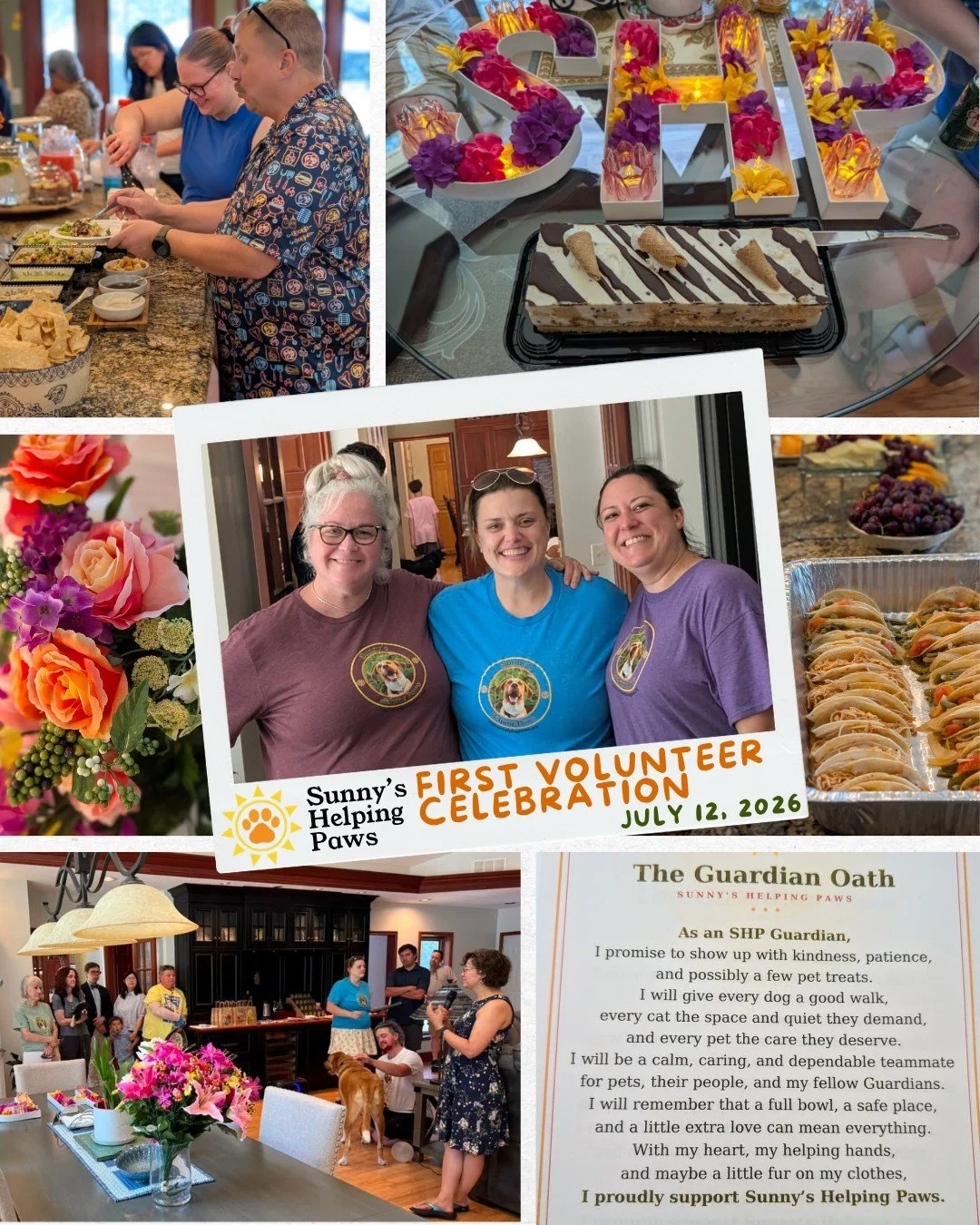 Our first Sunny&rsquo;s Helping Paws Volunteer Celebration was one to remember!

This past weekend, we came together to celebrate the incredible people who make our mission possible. It was an afternoon filled with great food, meaningful conversation