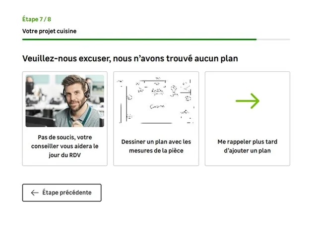 user interface questionnaire découverte leroy merlin