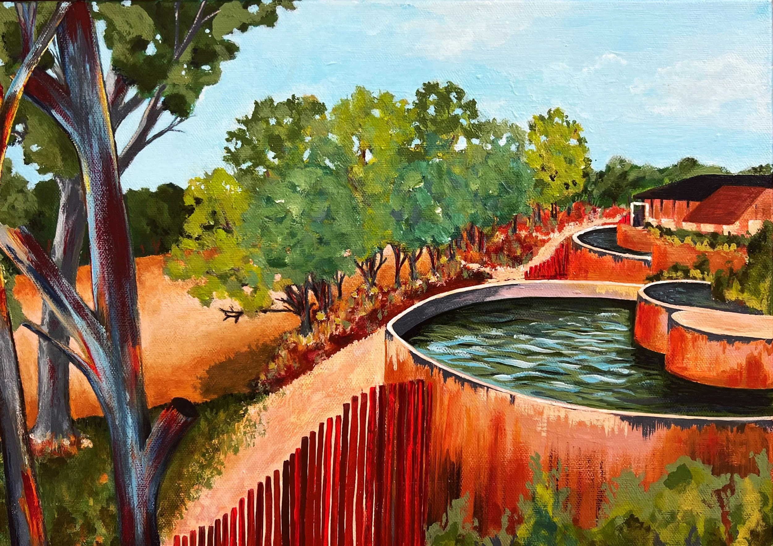 Soak and Flow - Cunnamulla Hot Springs Print