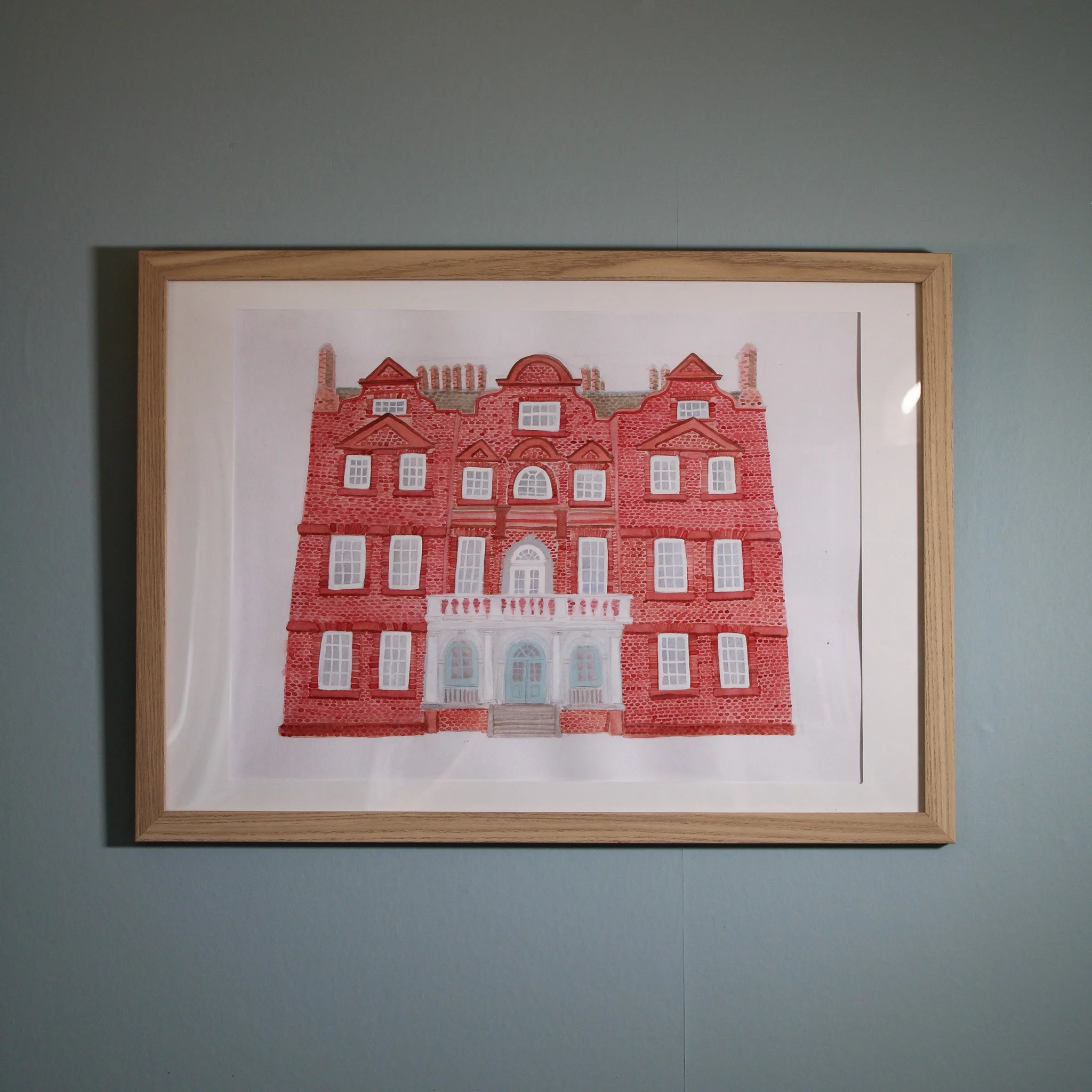 Kew Palace | Size: 41 x 29.3cm (artwork) 44.5 x 32.2cm (frame)