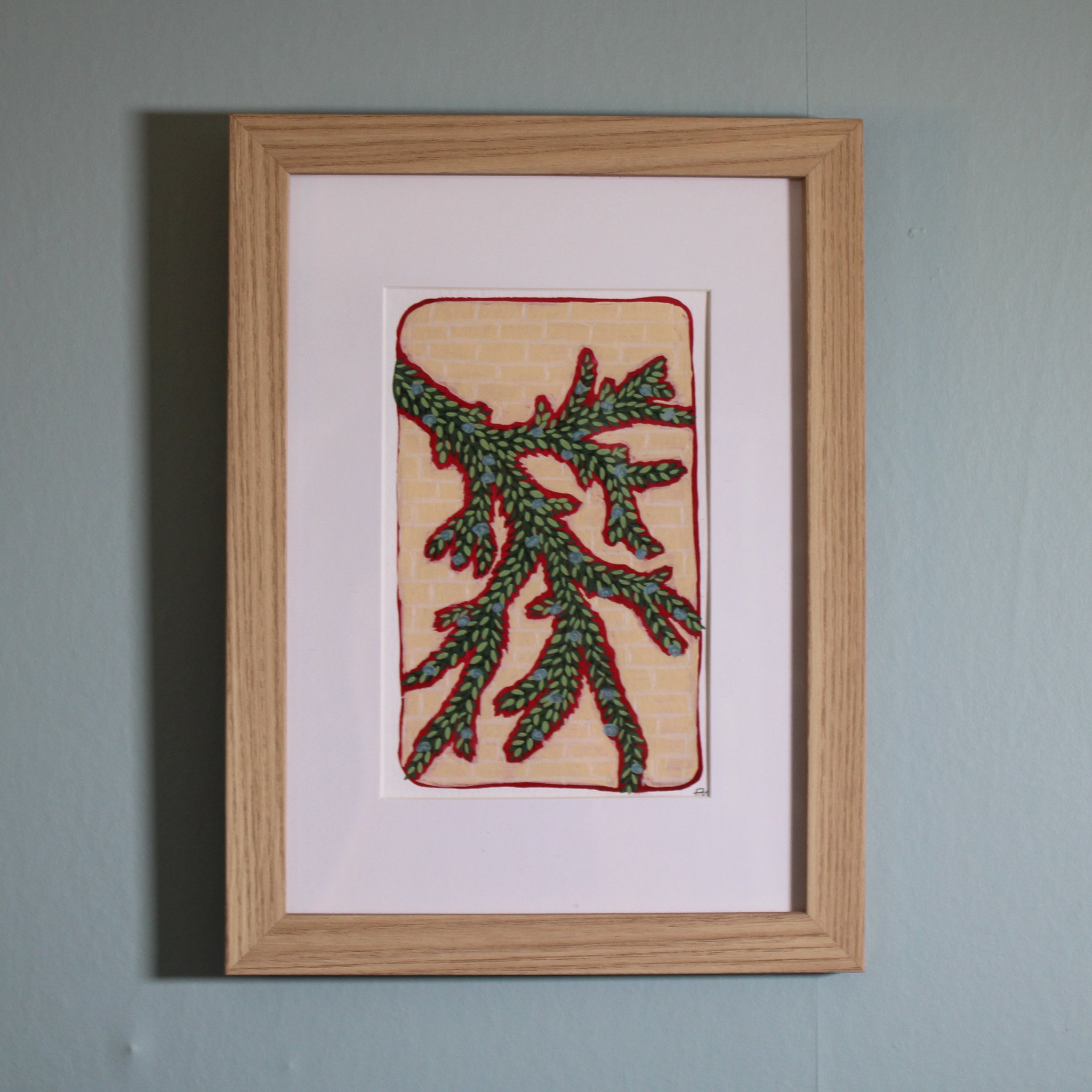 Climber, No. 2 | Size: 10.4 x 15.3cm (artwork) 17.3 x 23.5cm (frame)