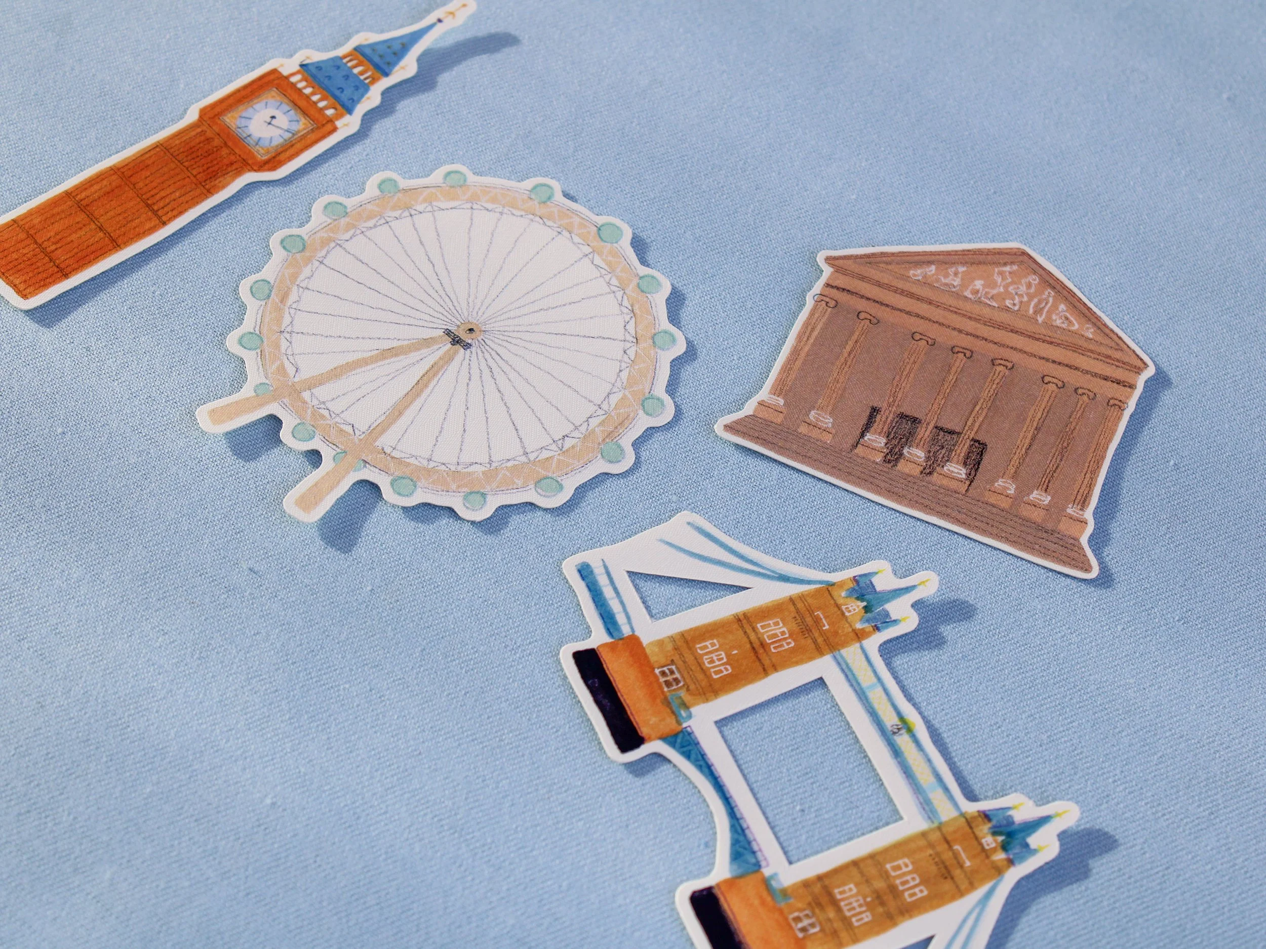 Stickers from my London Collection