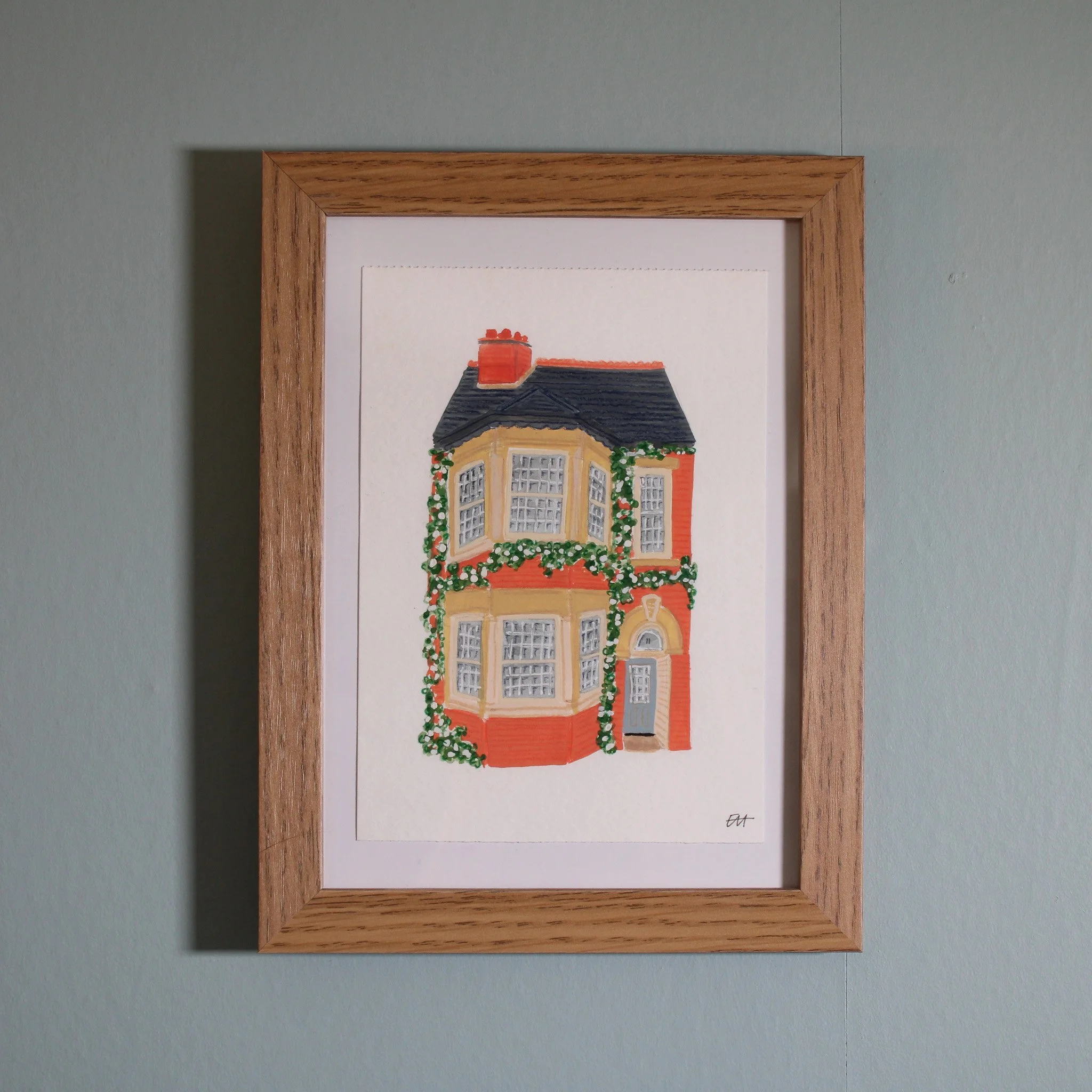 Little House No. 3 | Size: A6 (artwork) 15.4 x 20.4cm (frame)