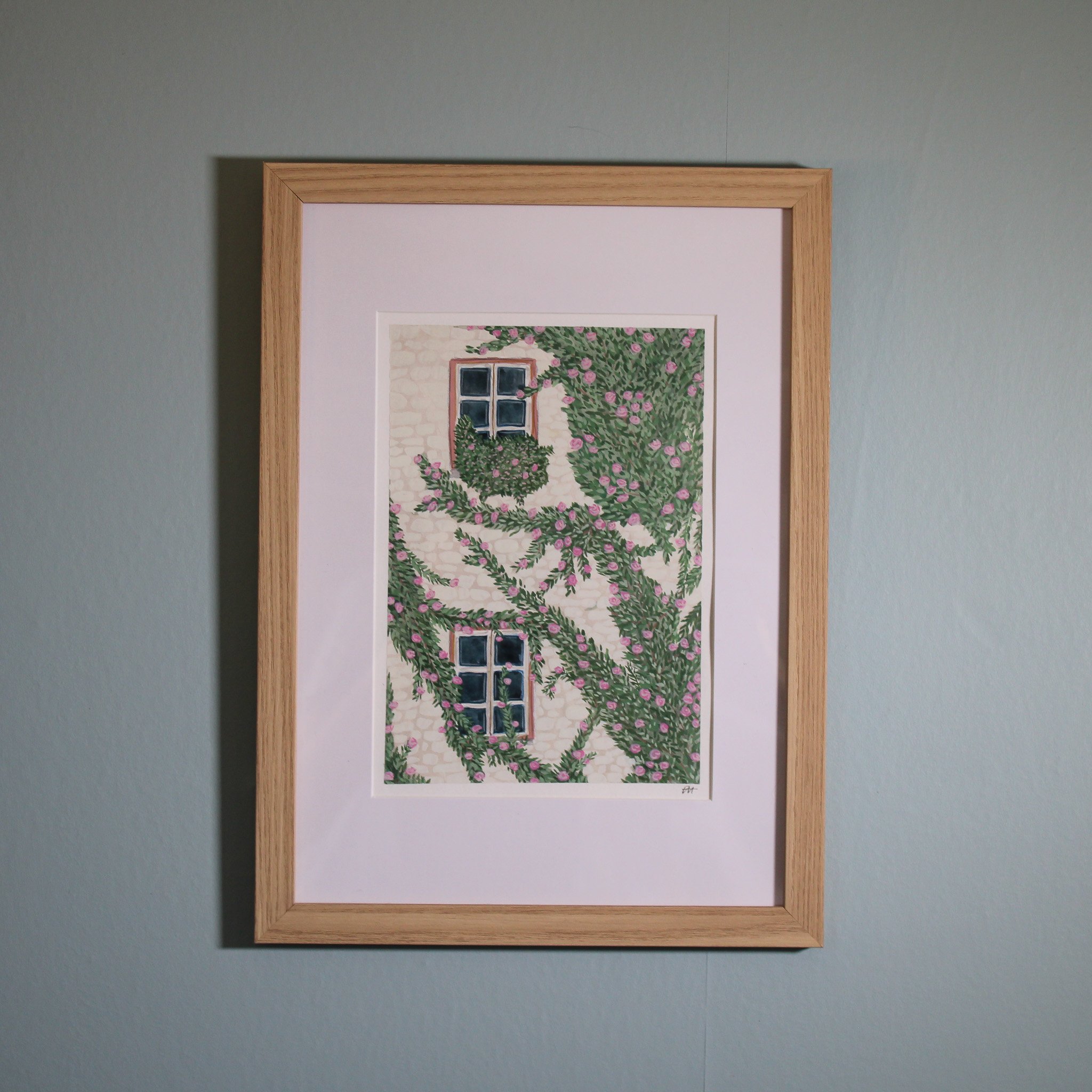 Nature's Resilience, No. 2 | Gouache Illustration, Framed