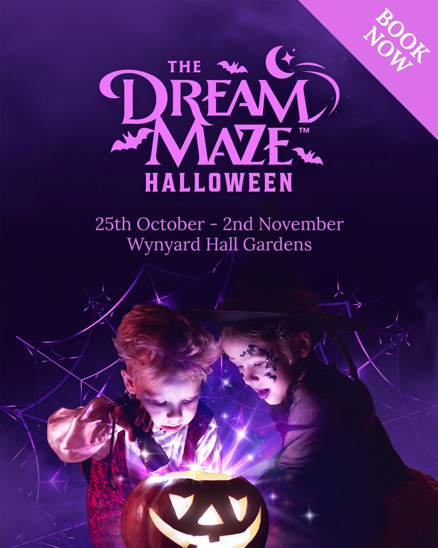 🧙&zwj;♀️✨ Little witches and wizards, your magical adventure awaits! 

Step into DreamMaze: Witches&rsquo; Walkway and:

🕸️ Hunt for hidden clues in the maze
🎃 Create your very own Trick-or-Treat bag
💀 Learn spells in the Witches&rsquo; Chamb