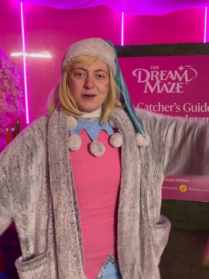 ✨ Meet one of our magical Slumberbottoms ✨

These lovable dream-makers are back and ready to guide families through DreamMaze: Quest for Good Dreams 🌙💫
From whimsical dream rooms to hands-on activities and playful surprises, it&rsquo;s a truly imme