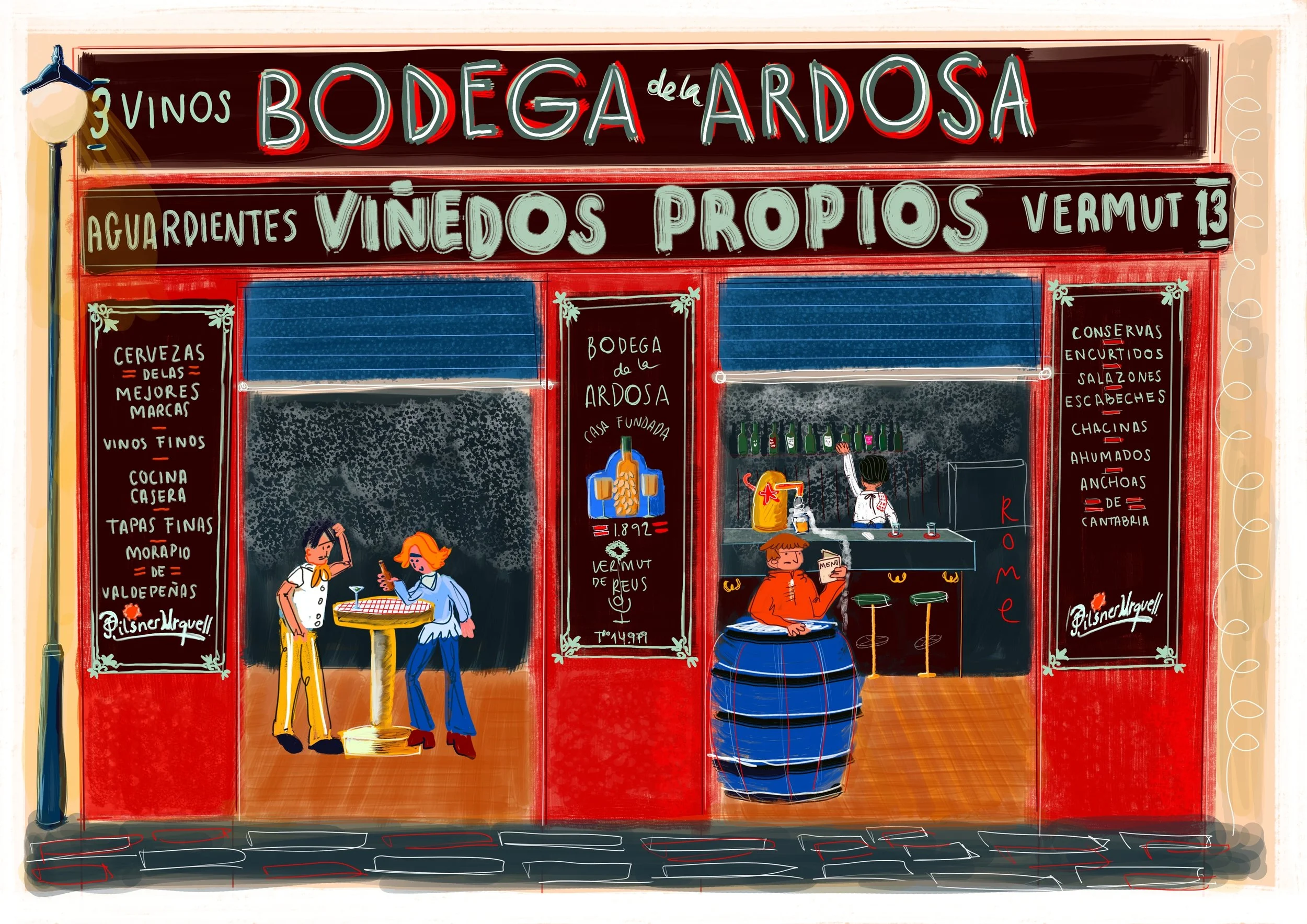 Bodegas Ardosa - Giclée Print