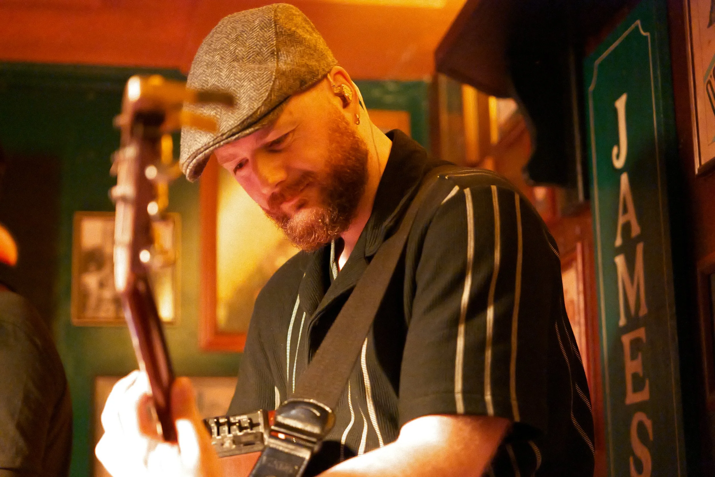 Irish folk band The Rustic Ramblers perform at McCafferty's Bar in Reading