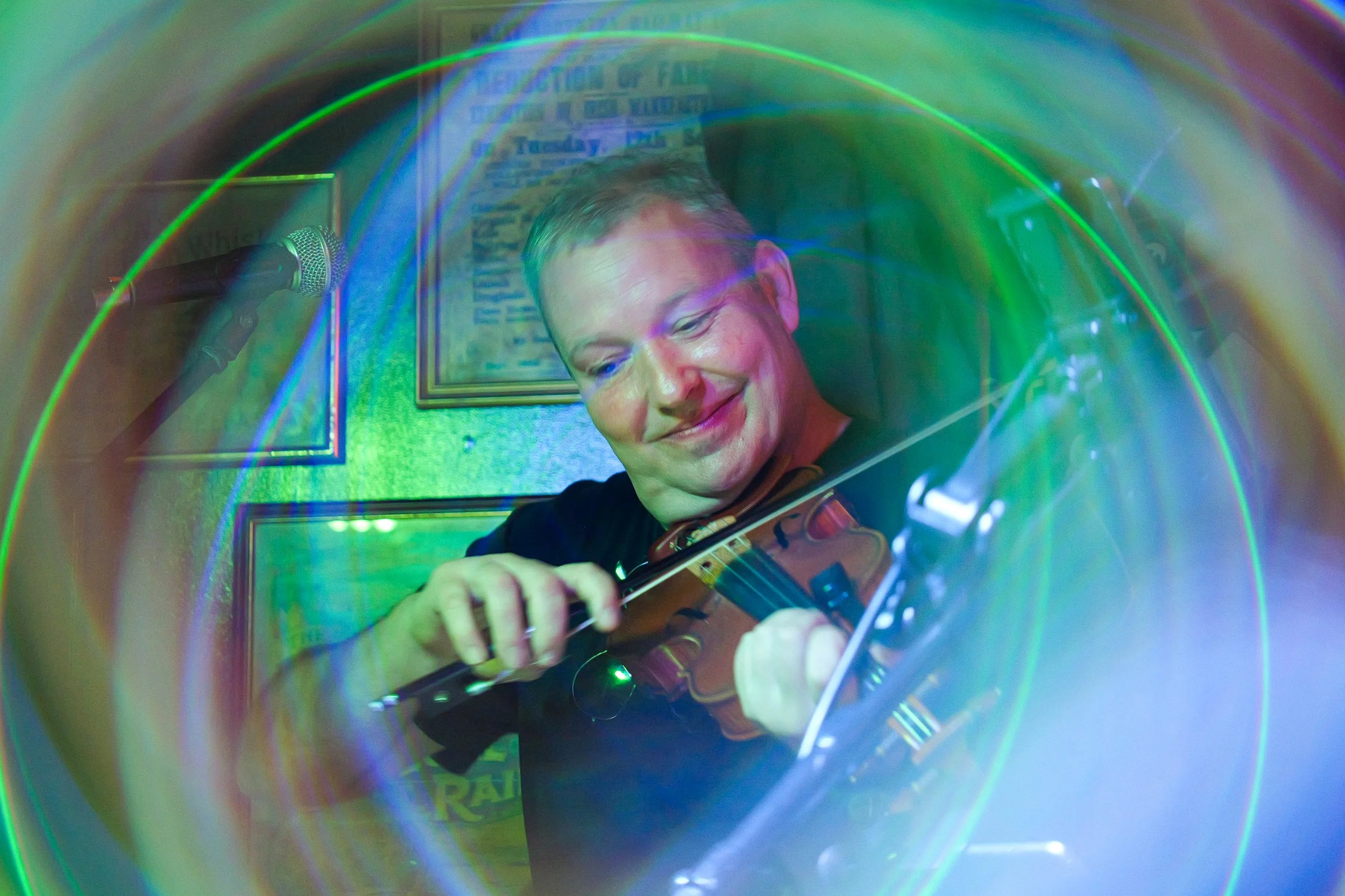 Irish folk band The Rustic Ramblers perform at McCafferty's Bar in Reading