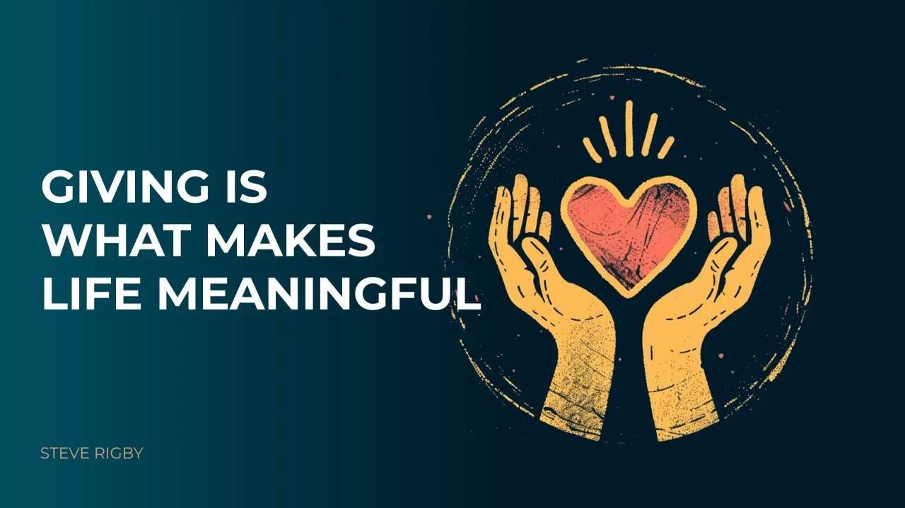 No one ever became poor from giving