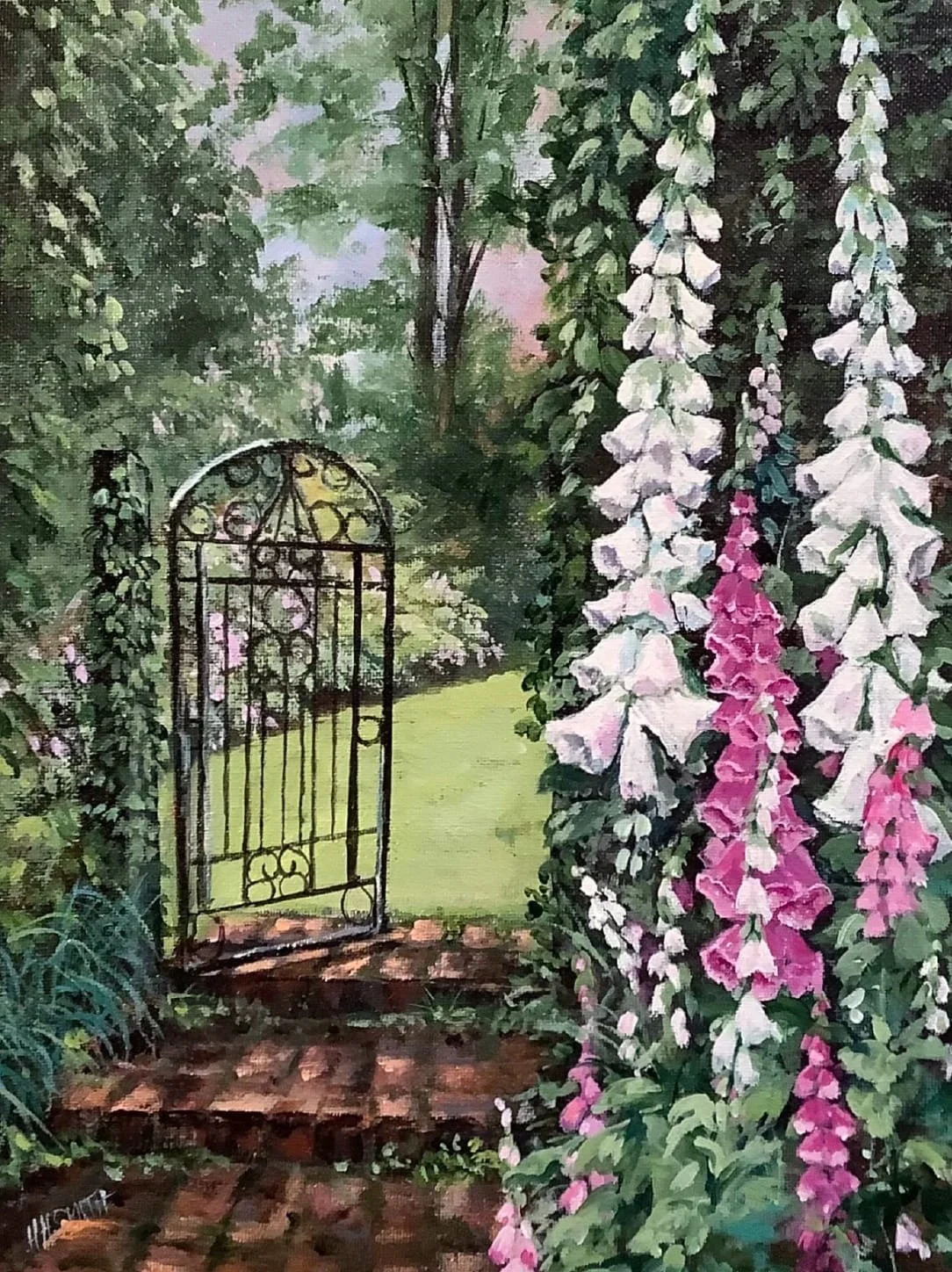 Hildy Smith - "Through the Gate" - 16 x 18 - Framed