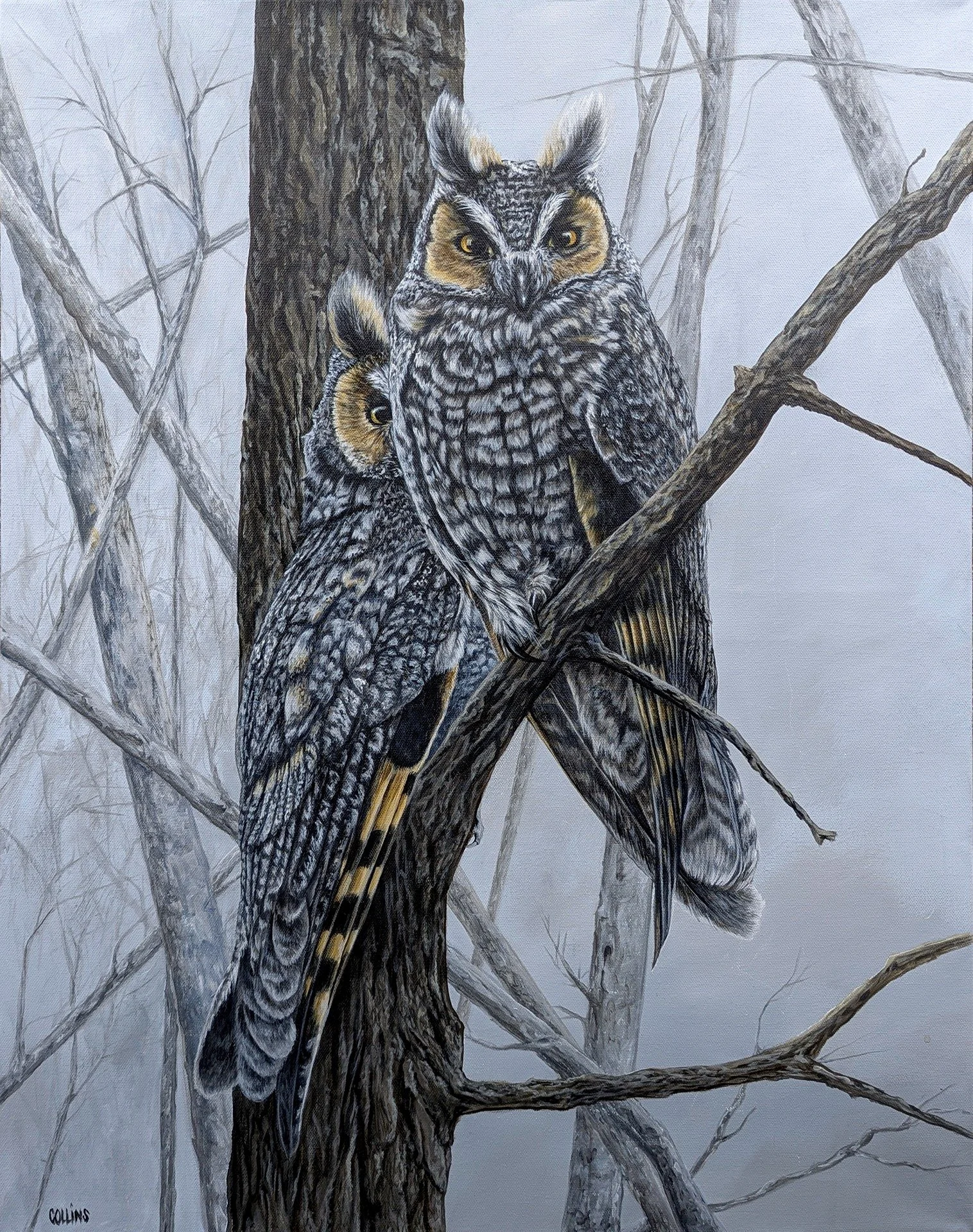 Gail Collins - "Peek-a-bee Who" - 24 x 30 Acrylic