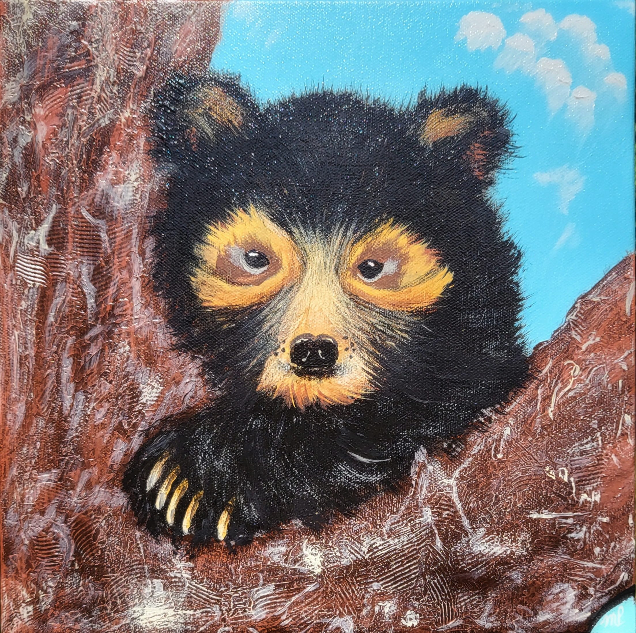 Michelle Pashko - "Enjoying The View" - 12 x 12 - Gallery Wrapped Canvas