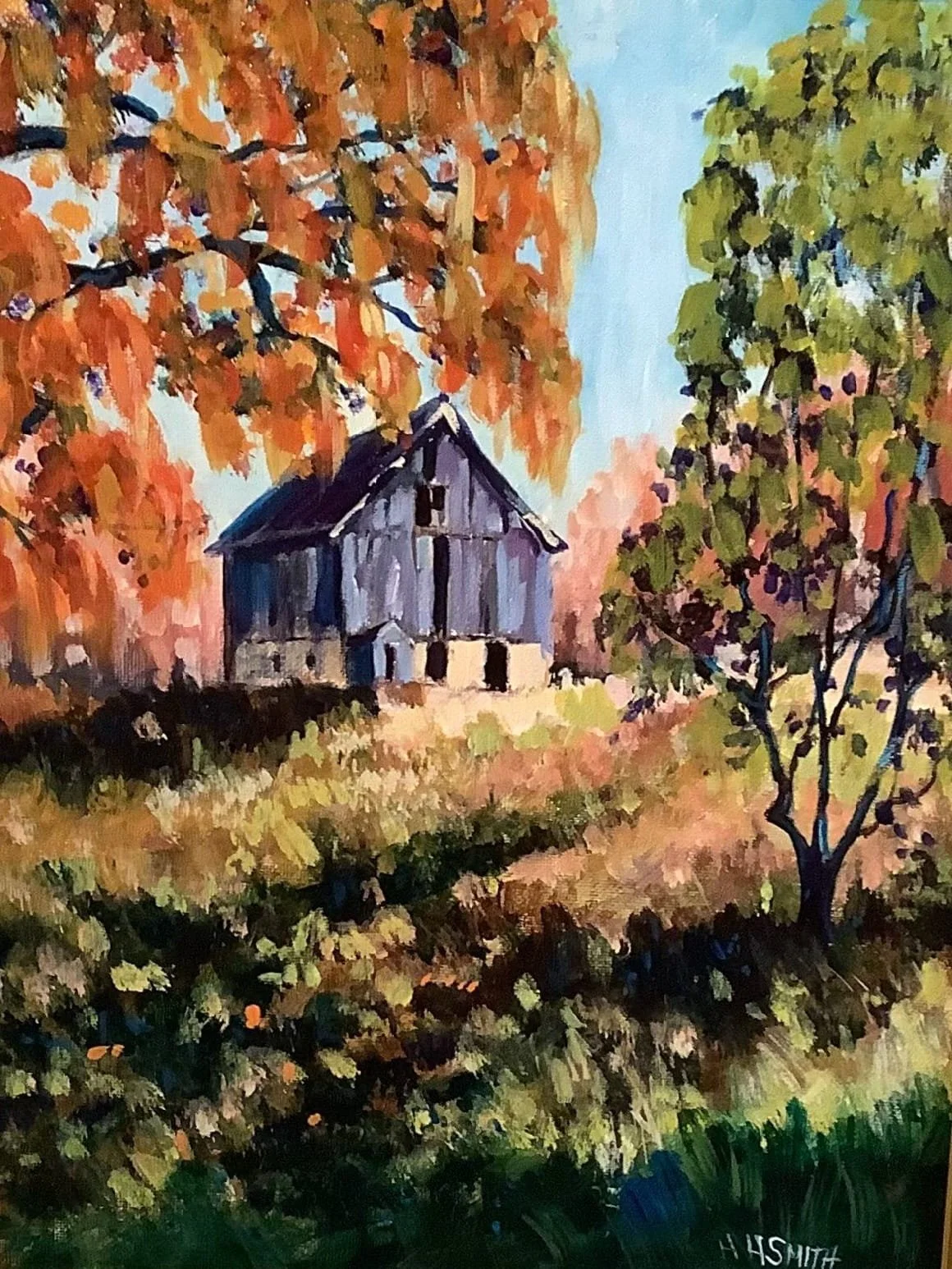 Hildy Smith - "Forgotten Barn" - 15 x 18 - Framed