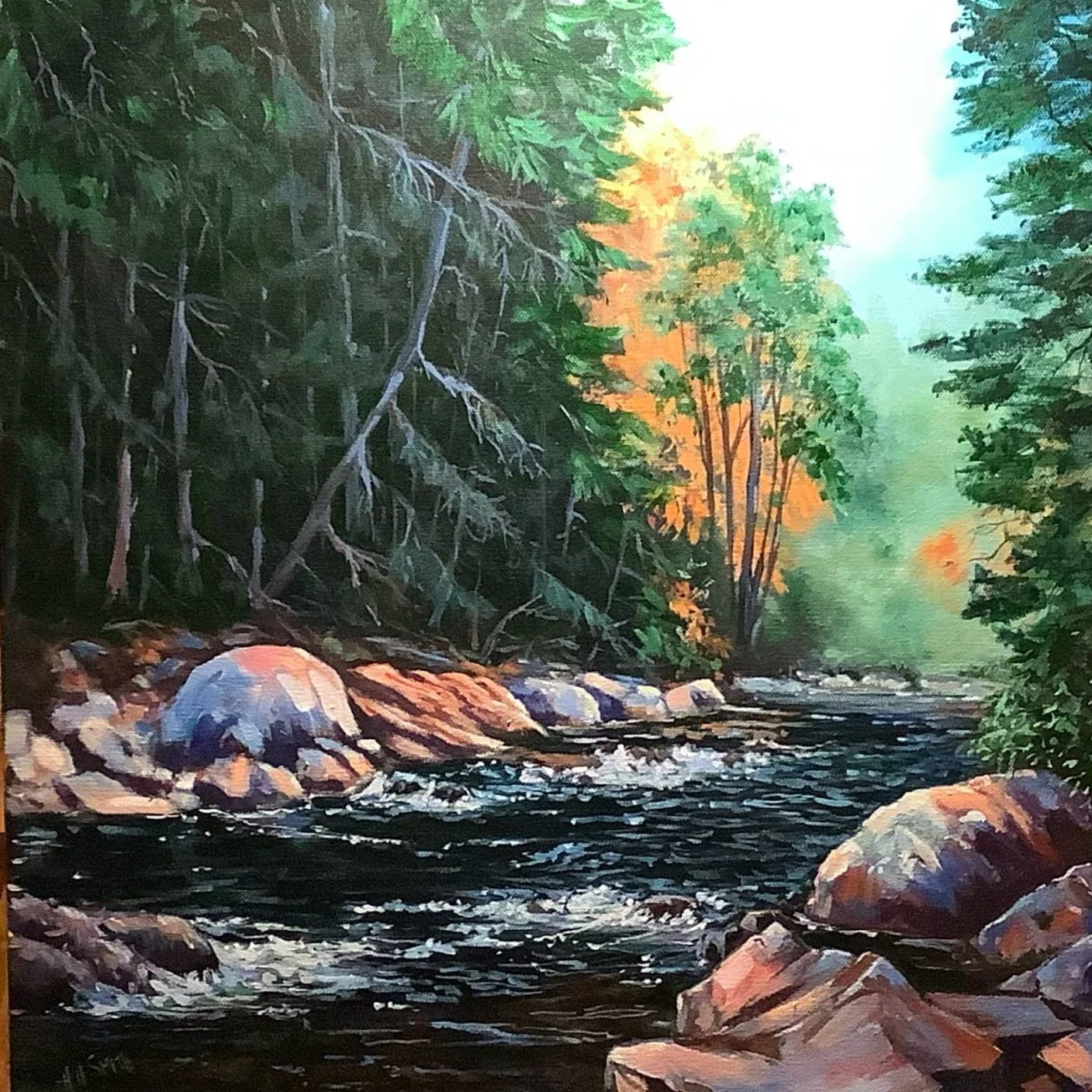 Hildy Smith - "Rouge River" - 20 x 20