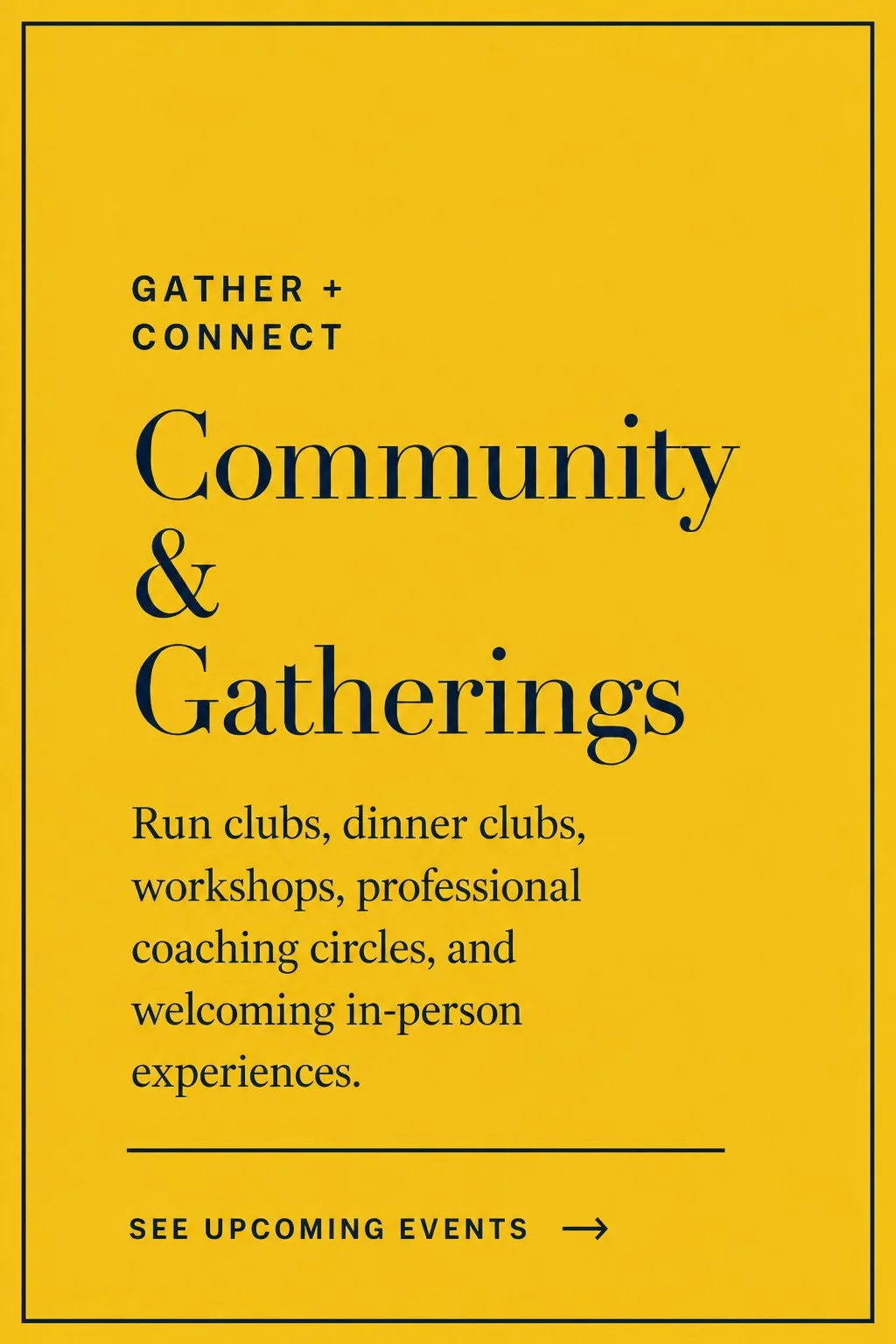 Community & Gatherings — see upcoming ThriveWise events
