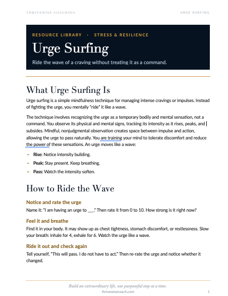 Ride the Wave of Cravings