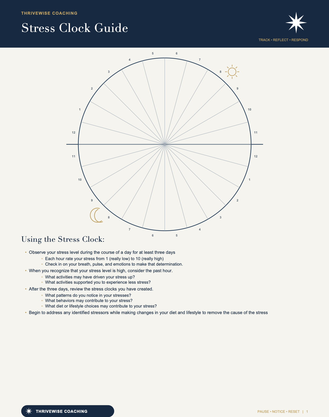 Stress Clock Check-In