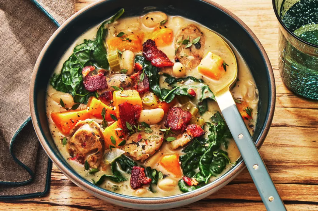 Healthy Soup for supper, hydrate tissues with soups