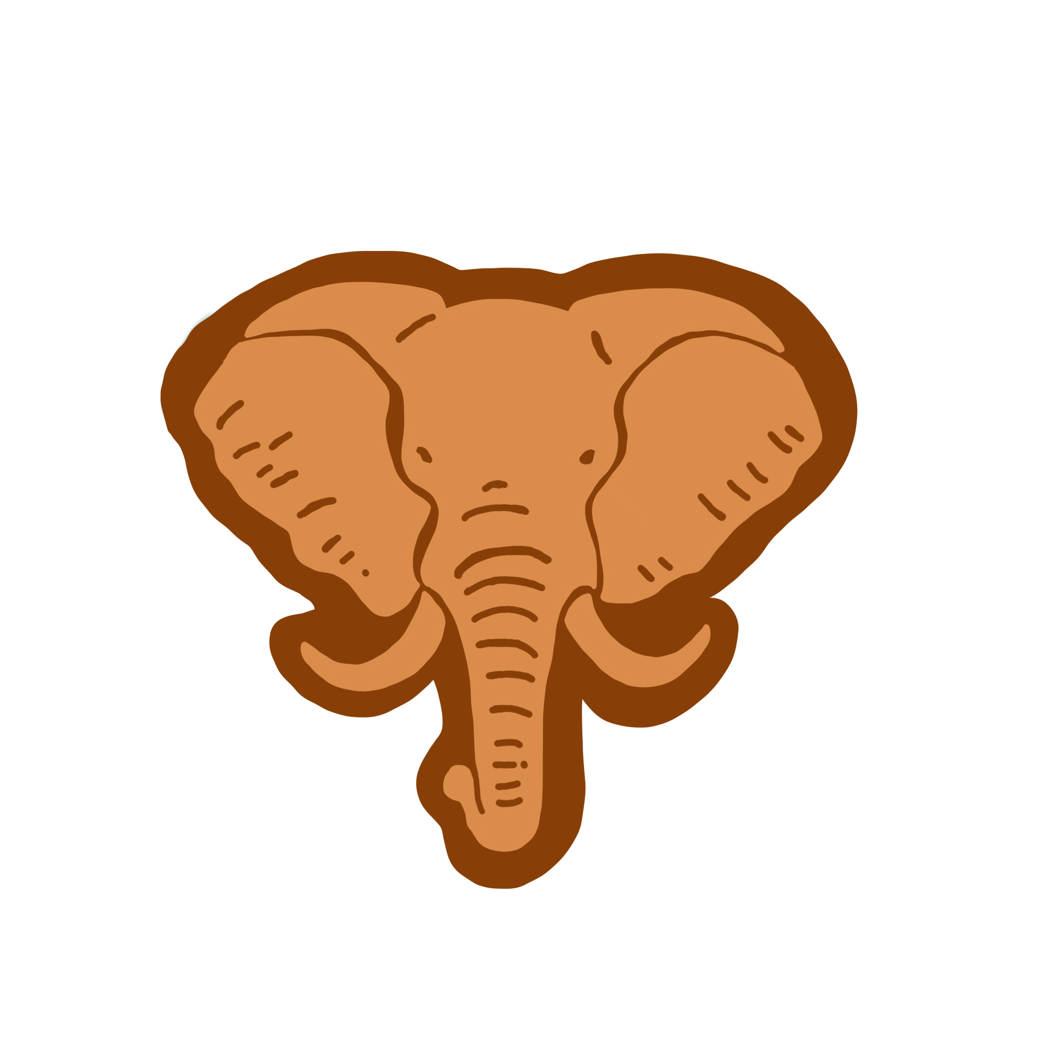 A cartoon illustration of a sliced loaf of bread.