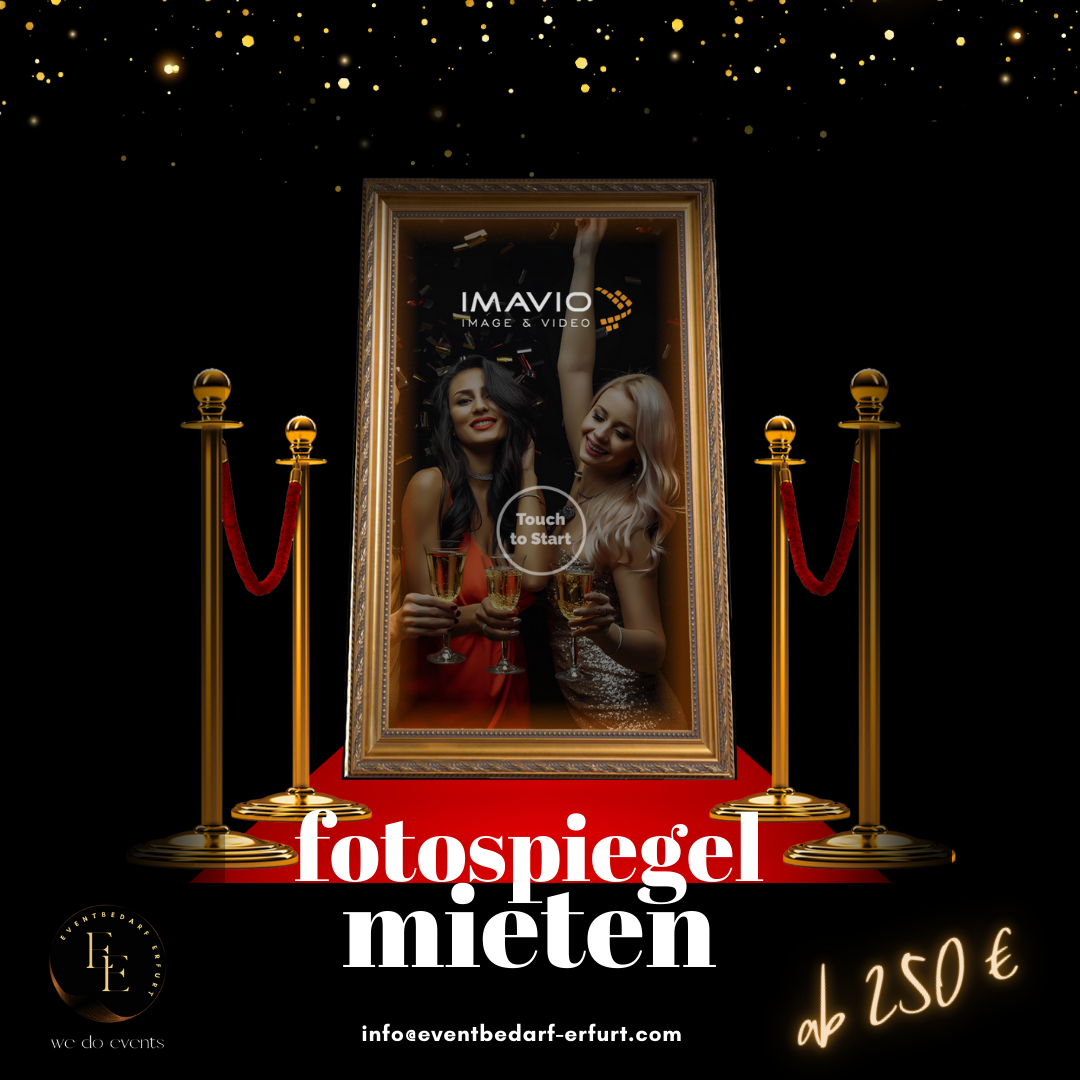 Fotospiegel mieten in Erfurt – Das elegante Highlight für Hochzeiten &amp; Events
