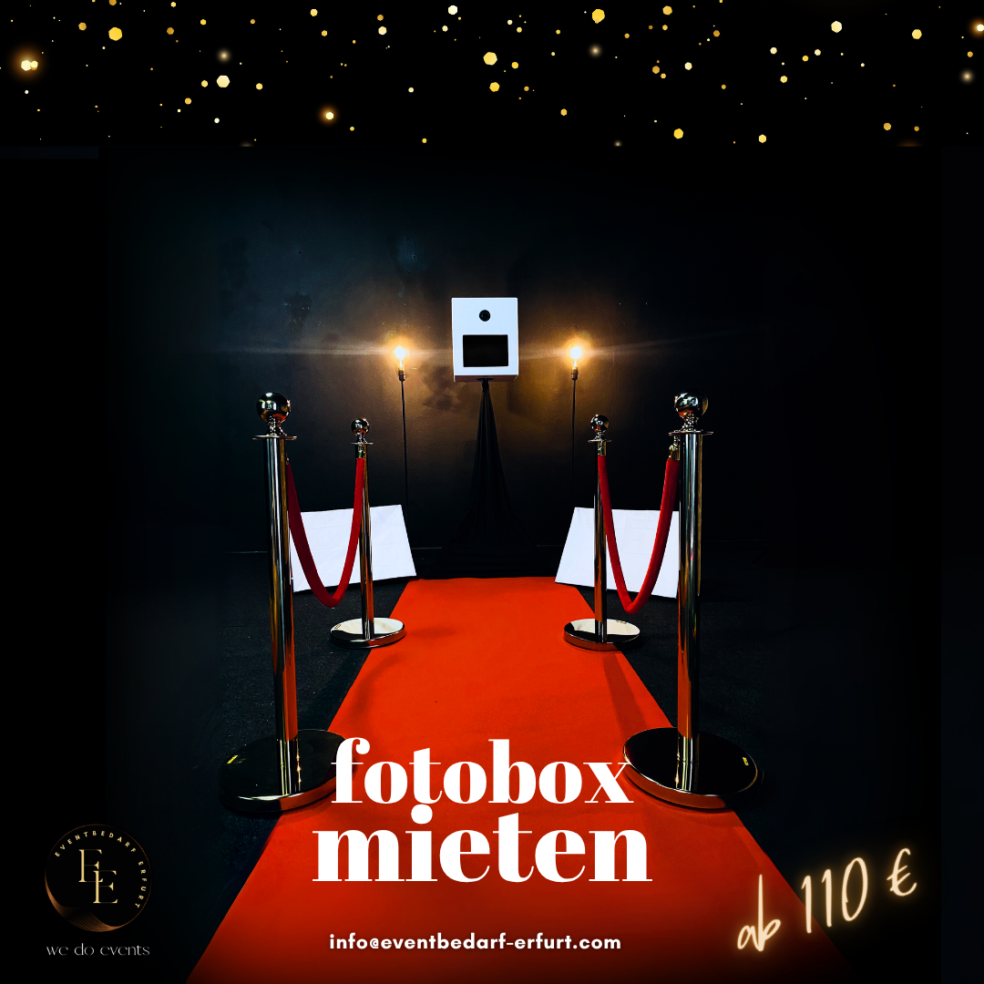 Fotobox mieten in Erfurt – So wird ihr Event garantiert unvergesslich