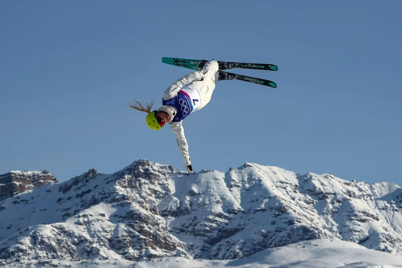 Danielle Scott of Team Australia warms up prior to the Women's Aerials Final  (Copy)