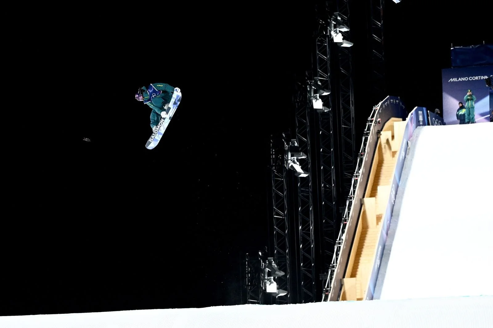 Ally Hickman of Australia competes in the Women's Snowboard Big Air  (Copy)
