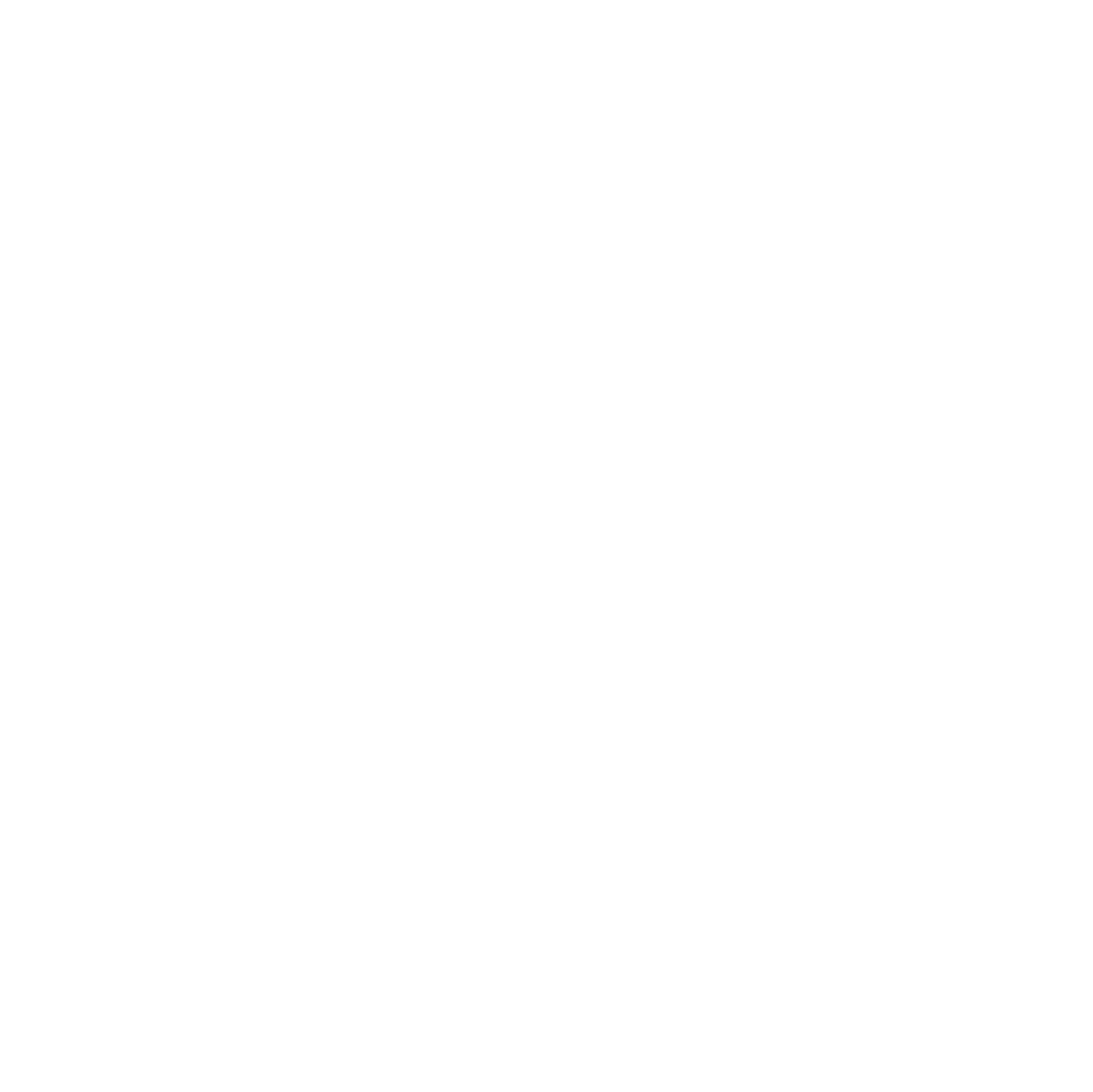 Eine minimalistische, schwarze und weiße Illustration eines Bettes.