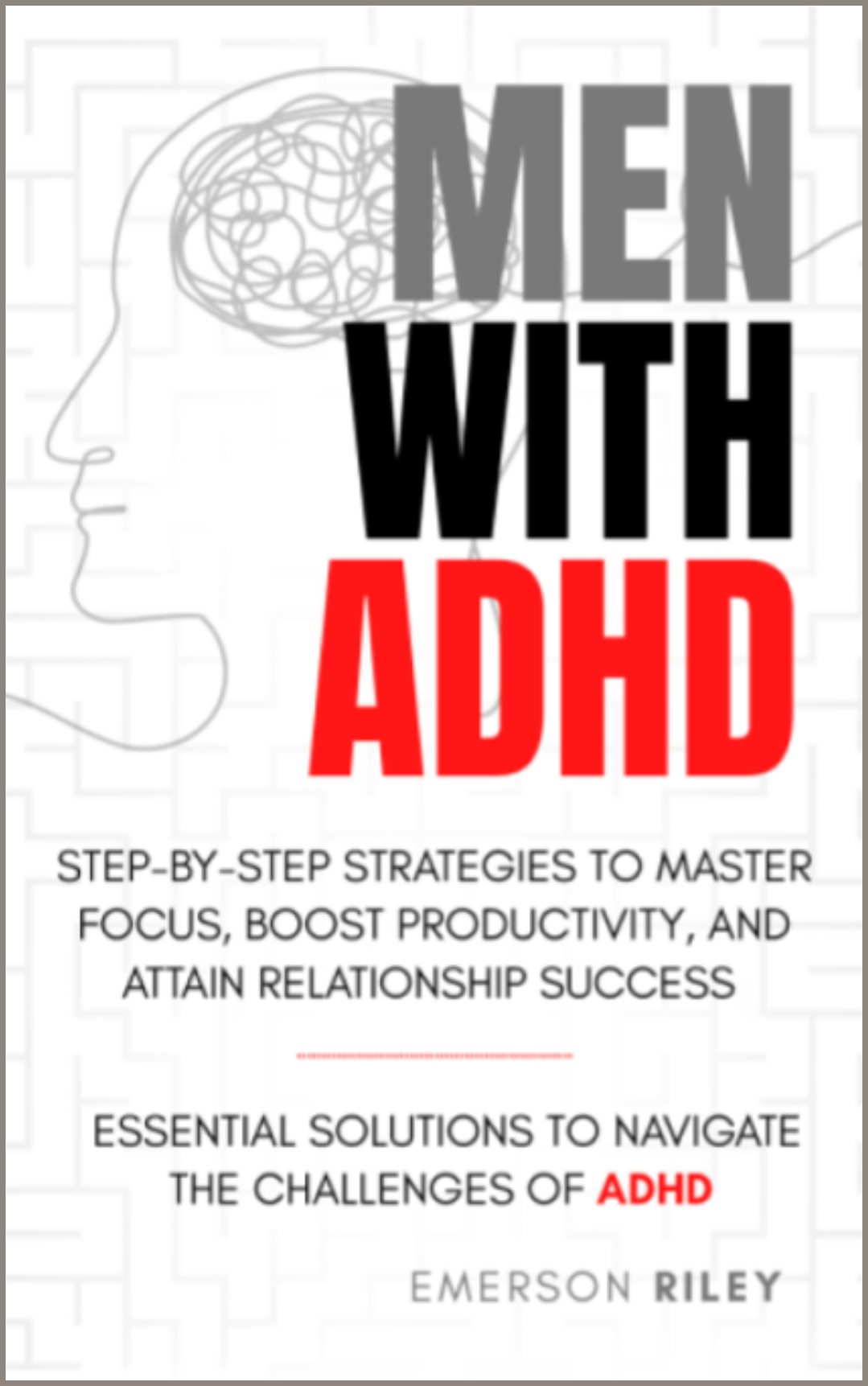 Men With ADHD book cover by Emerson Riley
