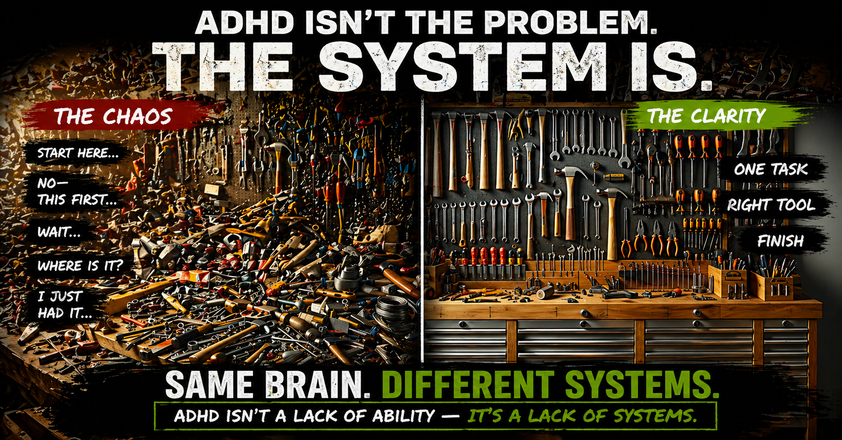 Same Brain. Different Systems.