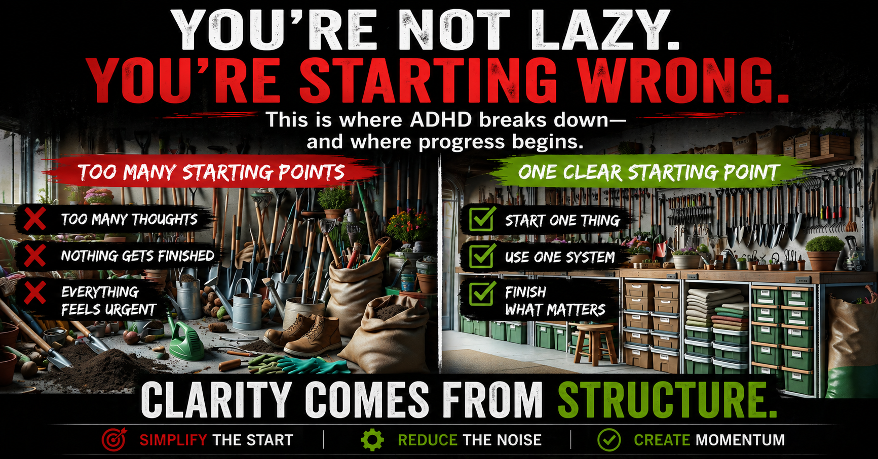 You’re Not Lazy. You’re Starting Wrong.
