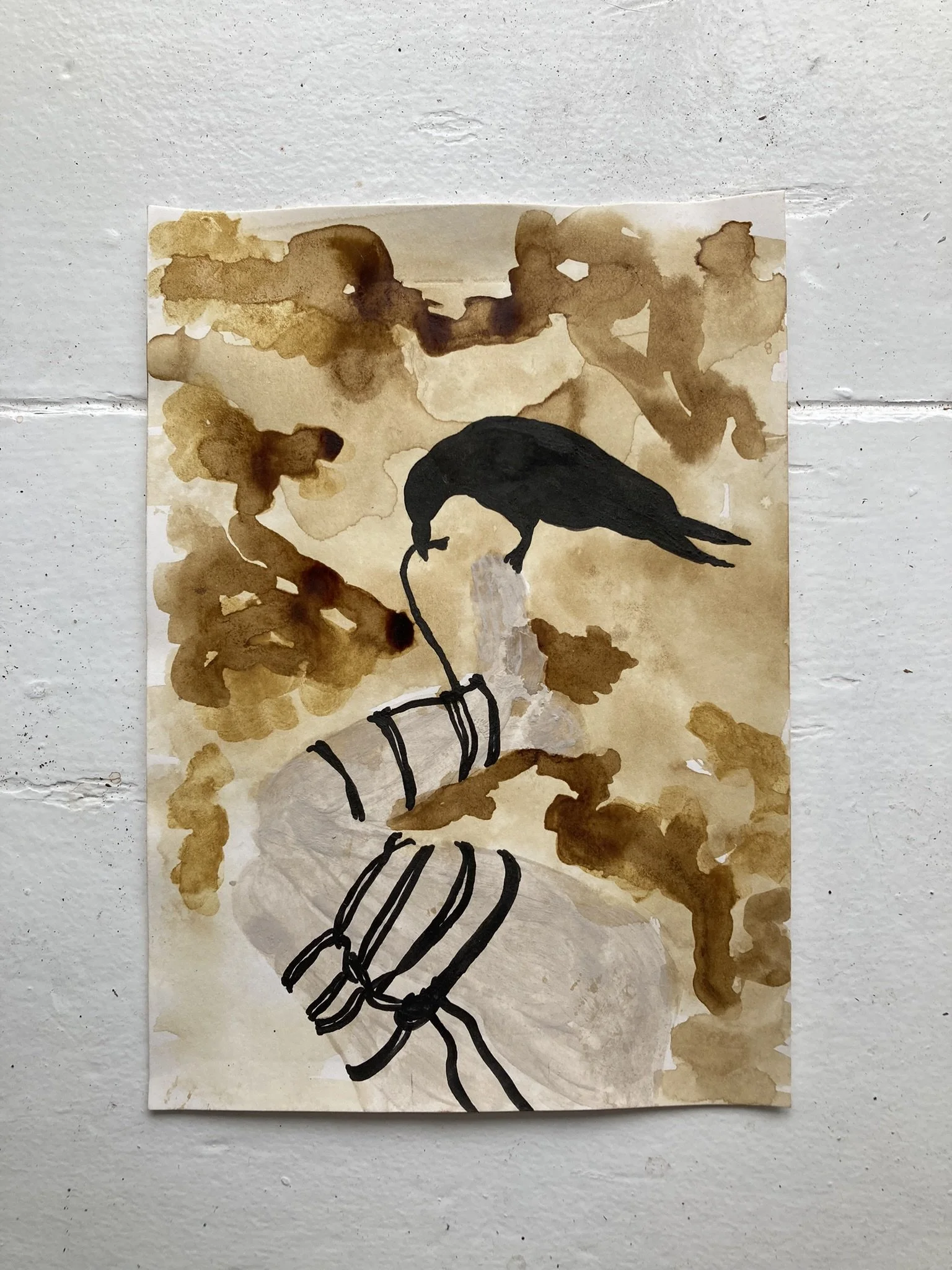 Shibari Crow - originl artwork