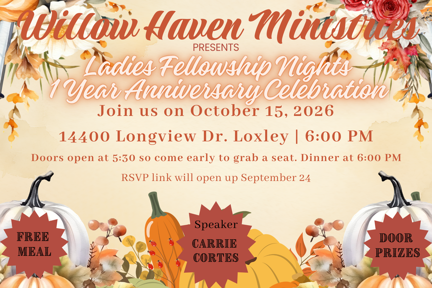 October Ladies Fellowship Night