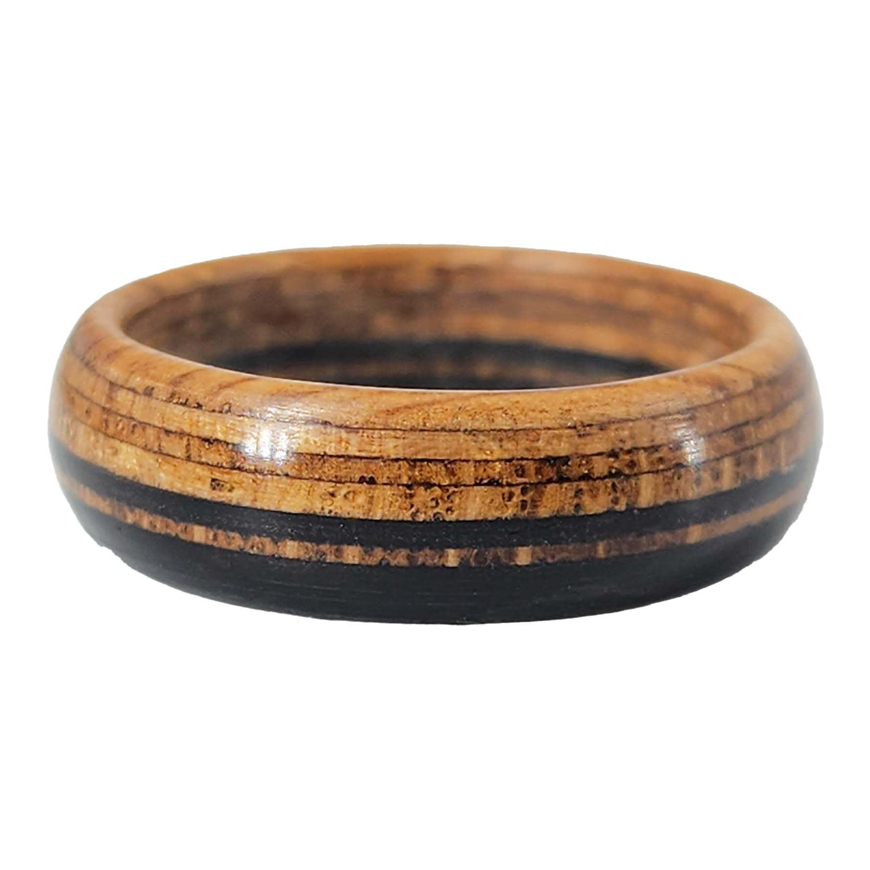 Wooden engagement ring