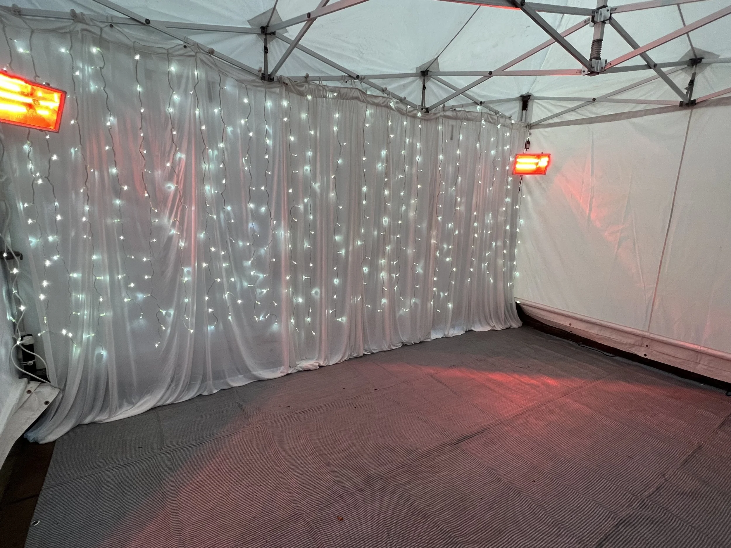 Curtain Lights Backdrop hire Liverpool