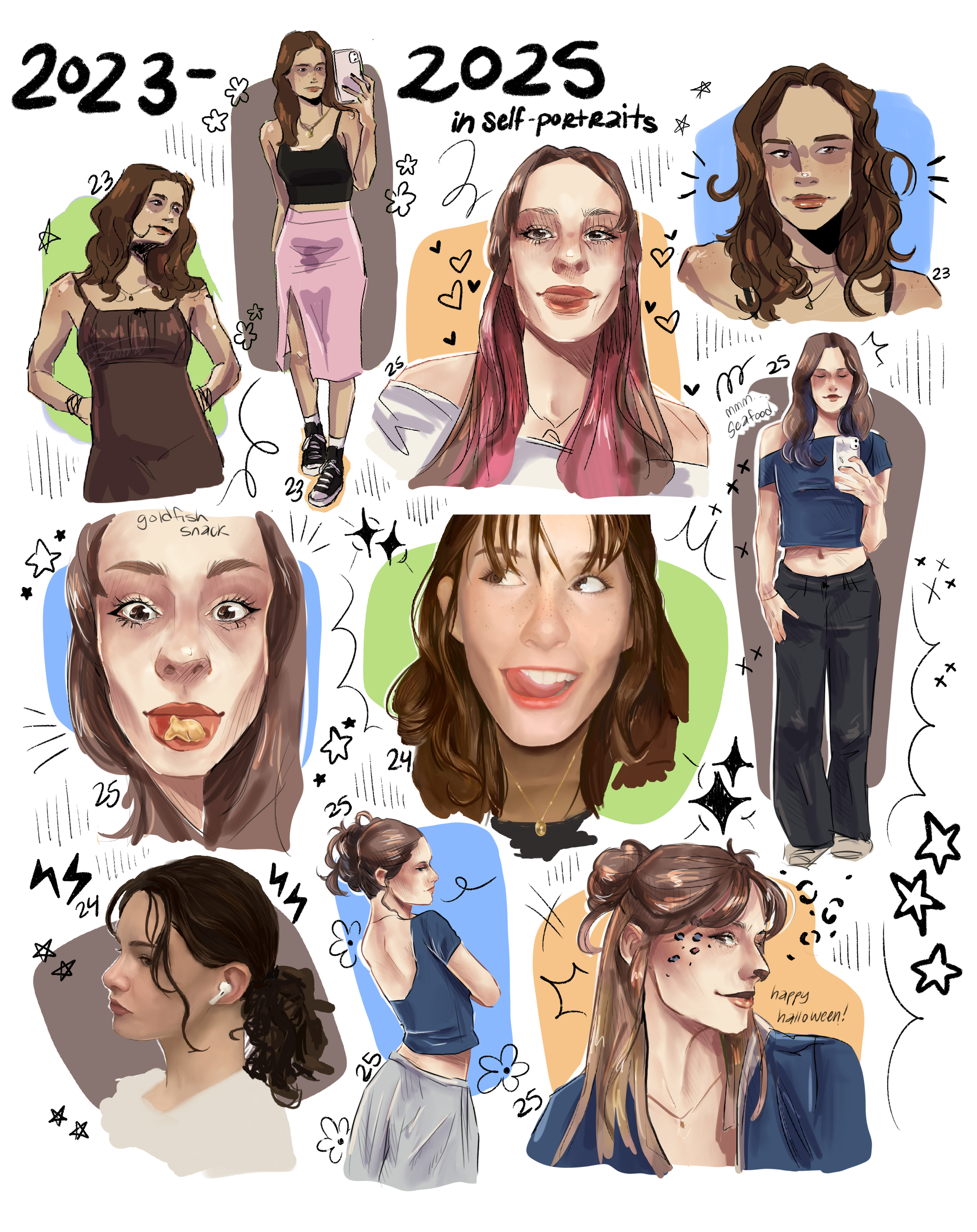 self portraits over time