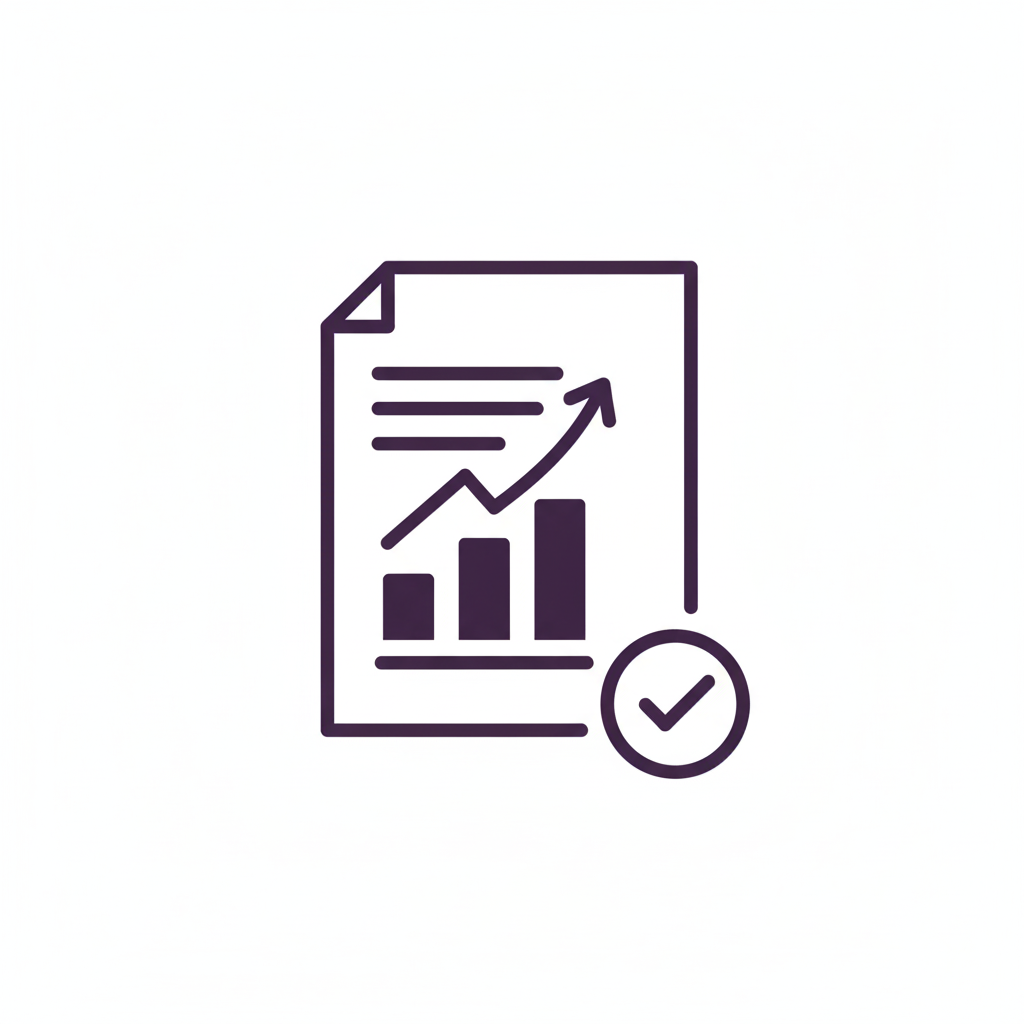 Icon for ongoing monitoring, financial reporting, and documentation services for fiduciaries.
