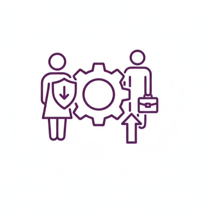 Icon Representing Support for Agency Staff