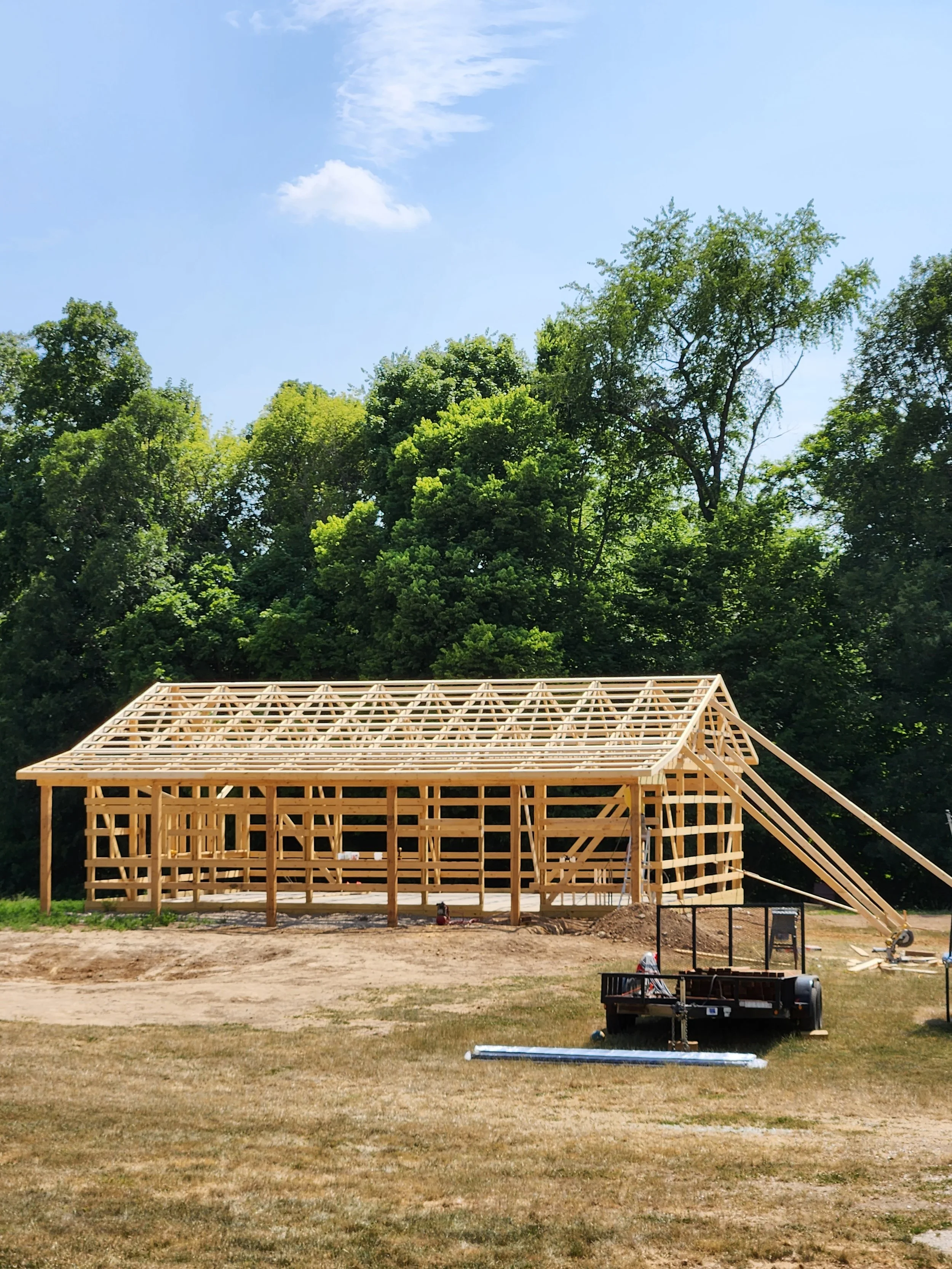 Custom Post Frame Construction