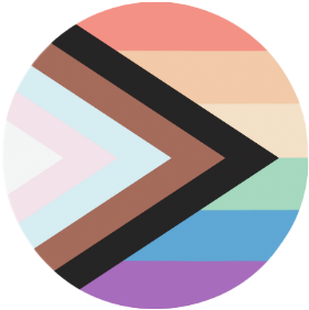 Kreisrunde LGBT Flagge