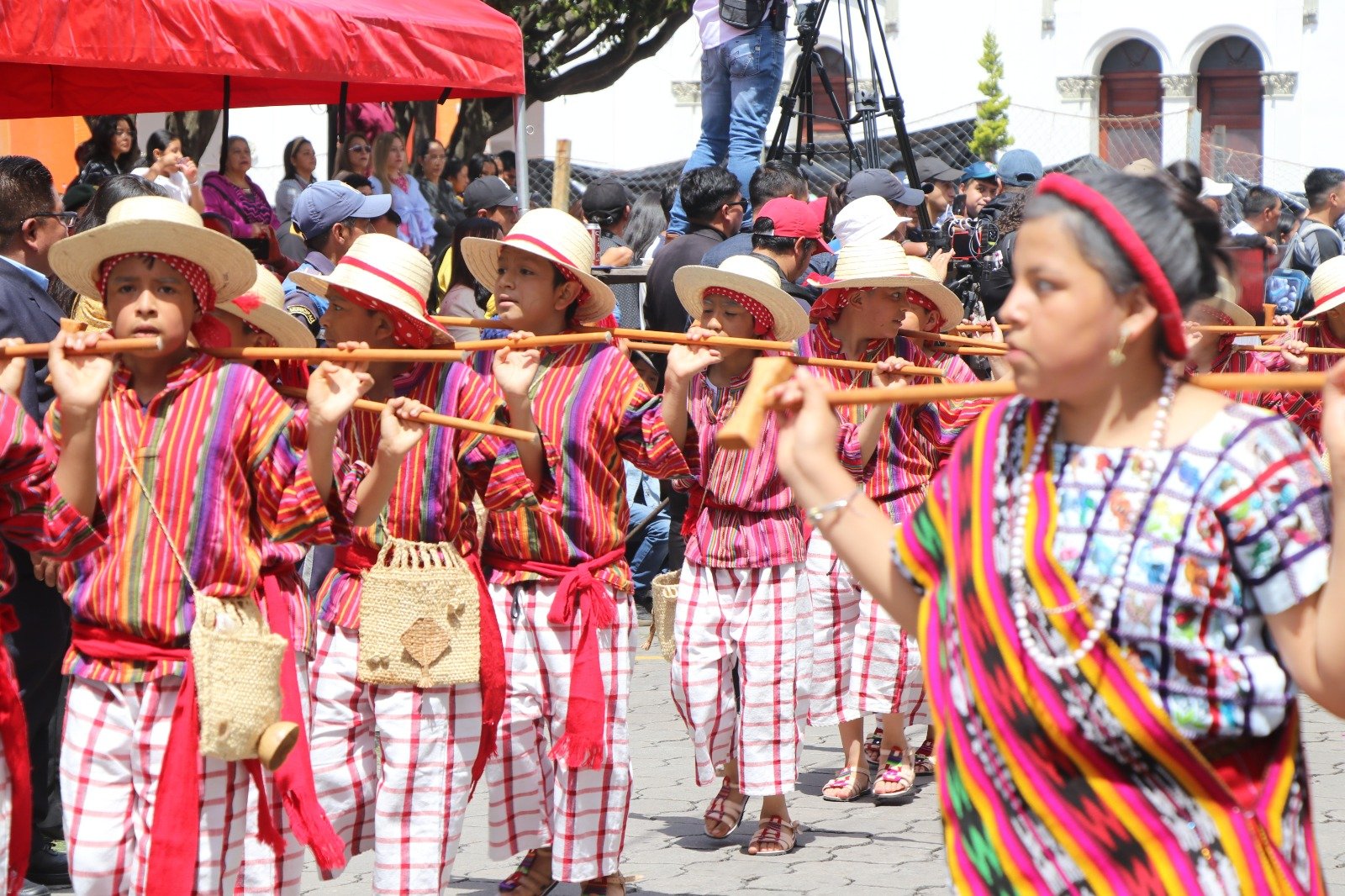 Kids parade at town fair