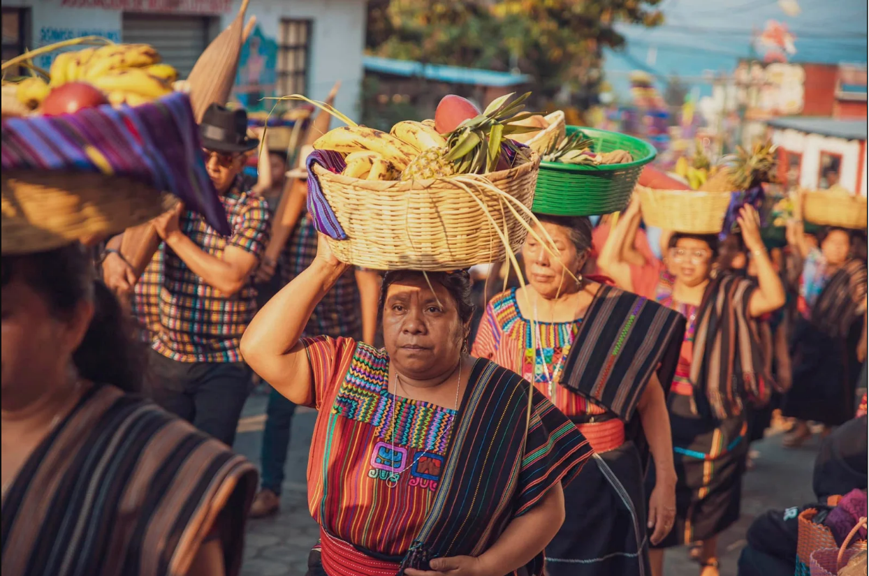 Fruit parade during holy week 