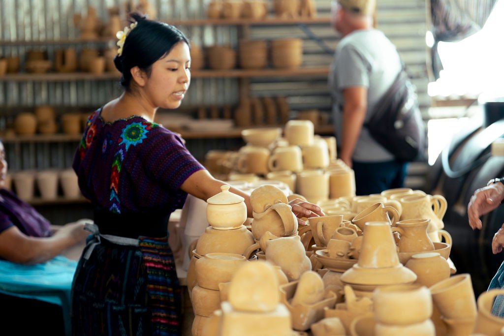 Local artisan at Pottery Workshop